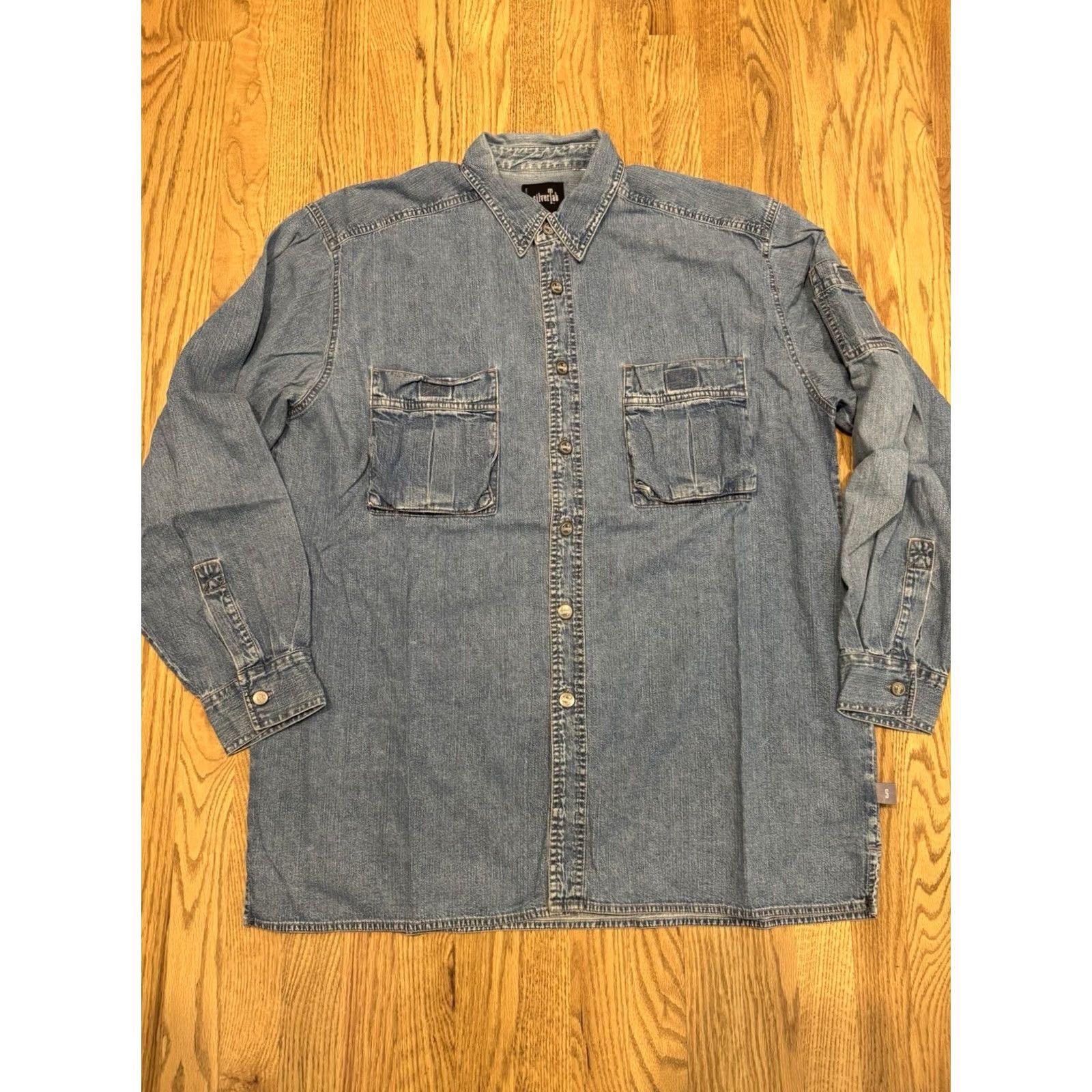 Levi's VINTAGE Levi's Denim Cargo Pocket Button Shirt Fits Mens 2XL Blue Jeans Shirt Levis Vtg Regular Long Sleeve Button-Up Collared Size US XXL / EU 58 / 5 - 2 Thumbnail