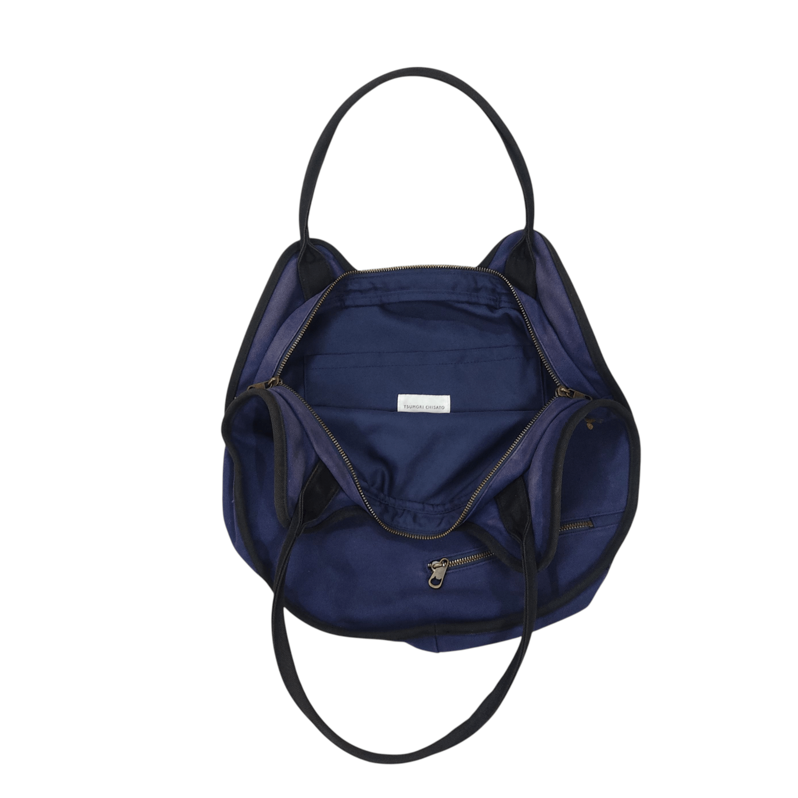 Tsumori Chisato Tsumori Chisato by Issey Miyake Navy Blue Canvas Tote Bag Size ONE SIZE - 10 Thumbnail
