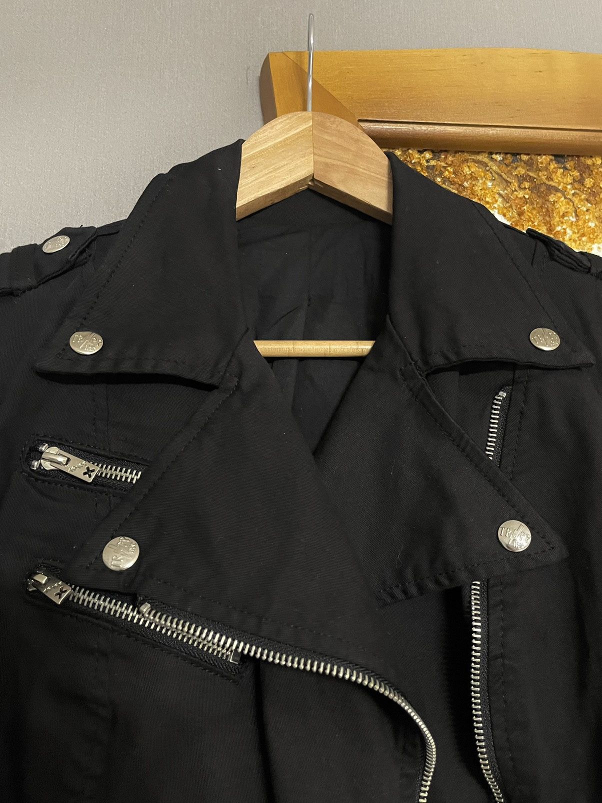 Tripp NYC Tripp Nyc Crazy Cotton Biker Black Jacket Opium Y2K Gothic Size S / US 4 / IT 40 - 10 Thumbnail