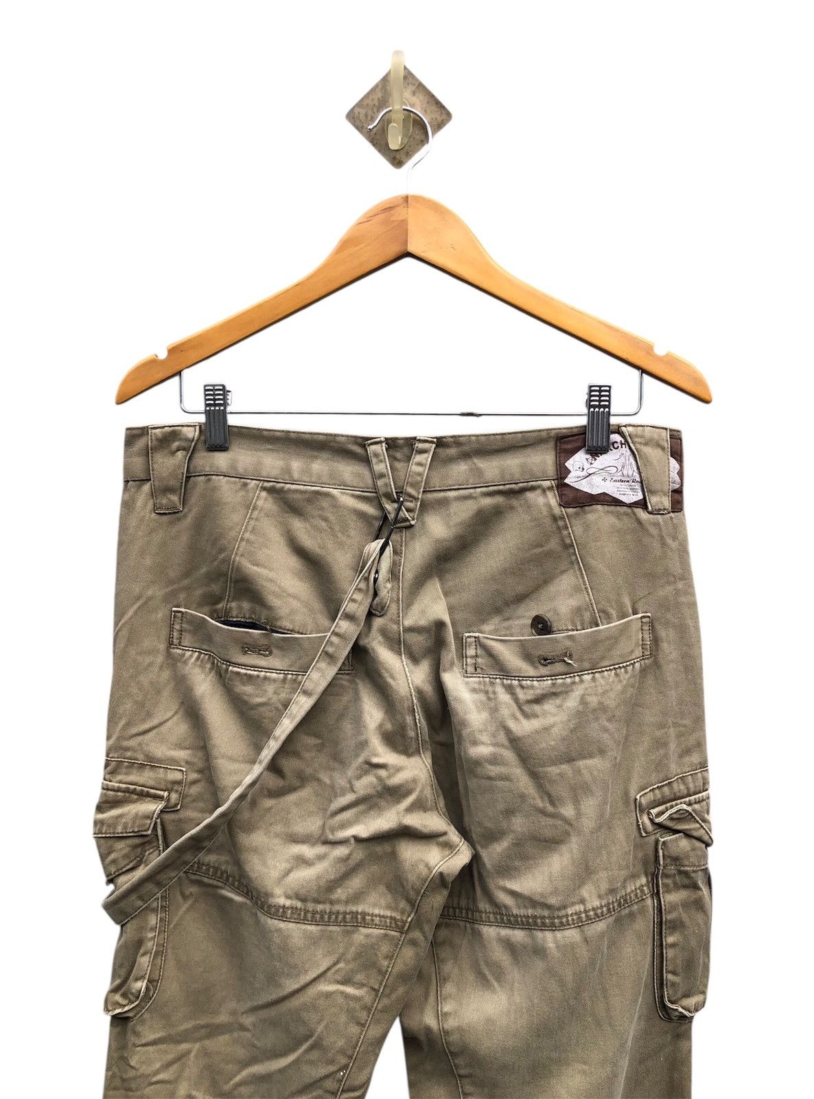 PPFM PPFM Anarchy Denim Eastern Rock Cargo Pants With Bondage Size US 32 / EU 48 - 6 Thumbnail
