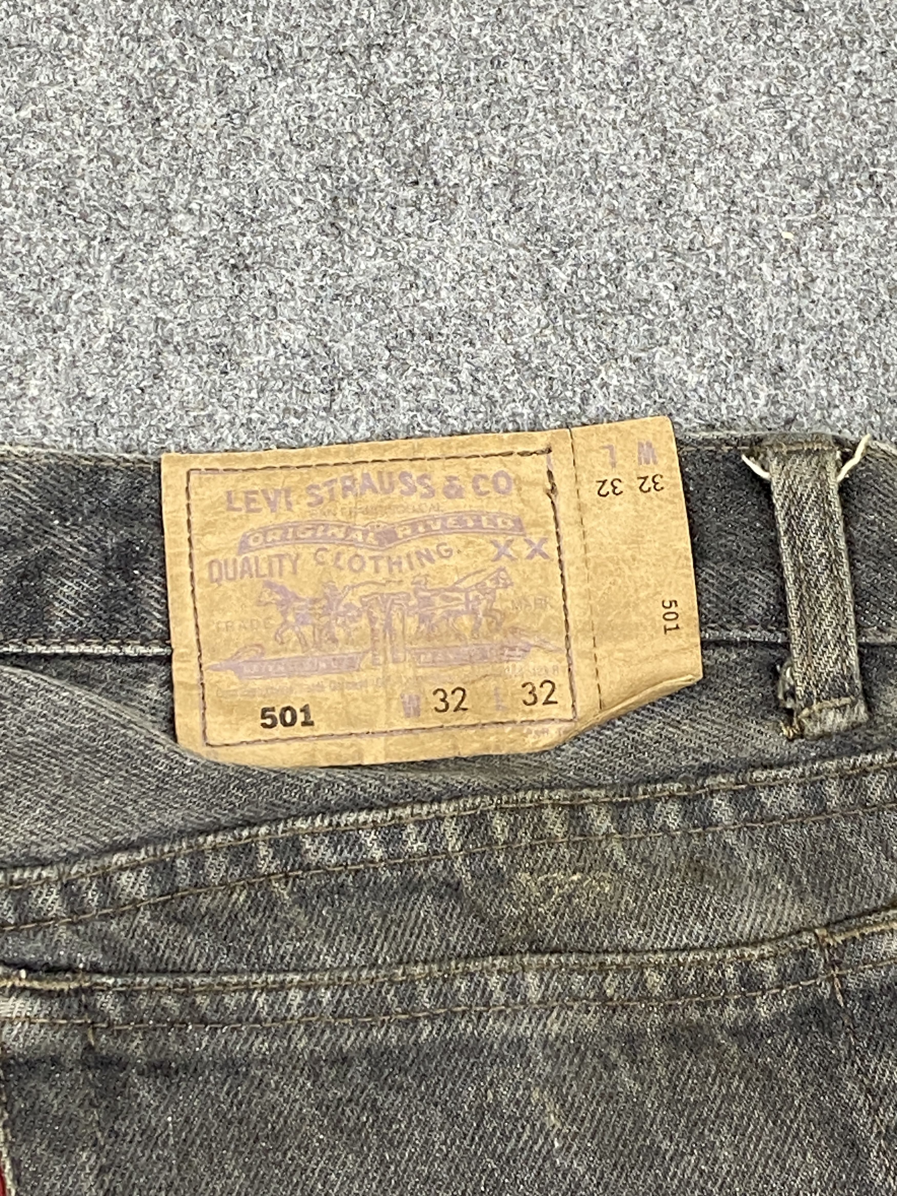 Levi's Vintage 90s Levis 501 USA Faded Black Jeans DP2734 Size US 30 / EU 46 - 5 Thumbnail