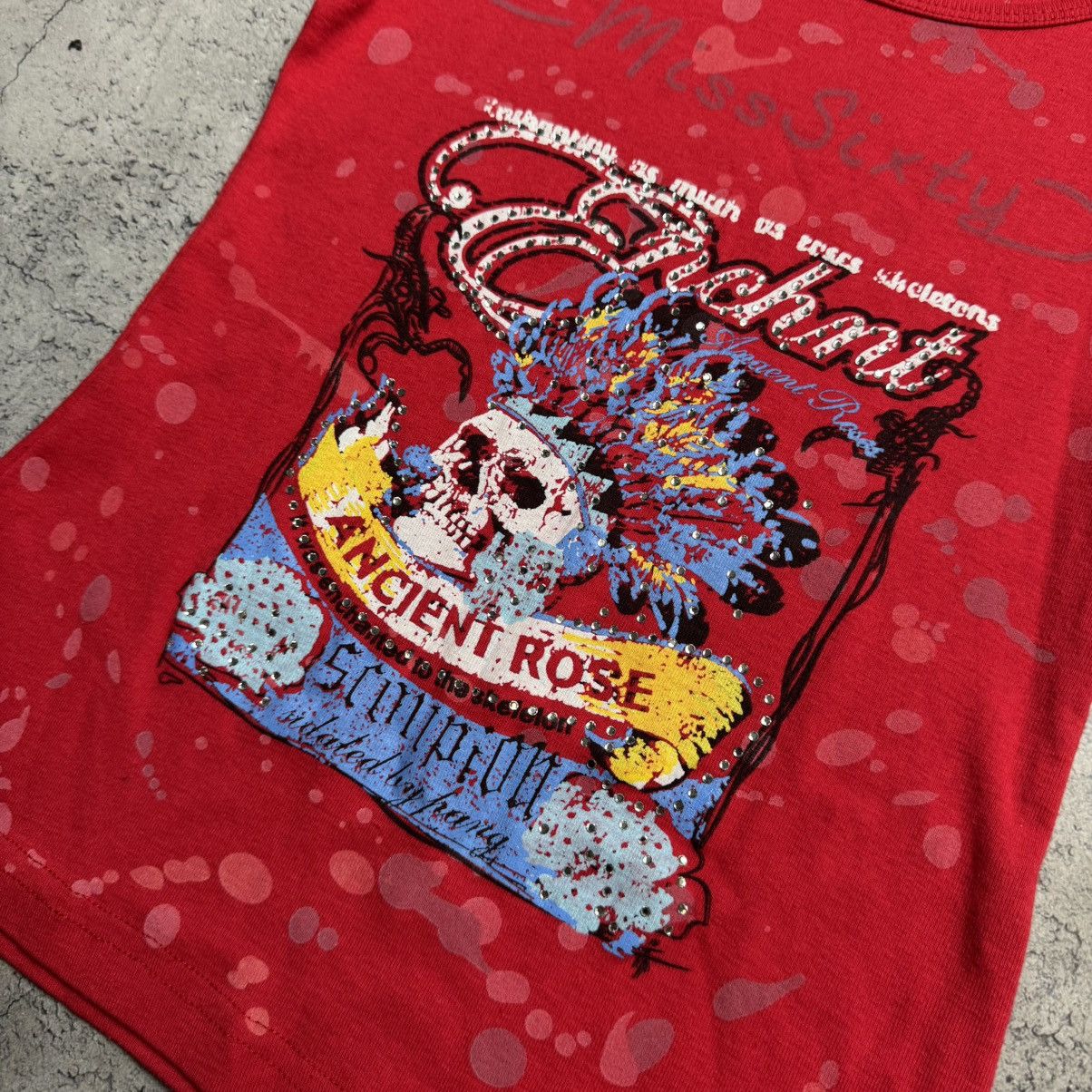 Miss Sixty NEW Miss Sixty Vintage T-Shirt Ed hardy Style Size M / US 6-8 / IT 42-44 - 3 Thumbnail