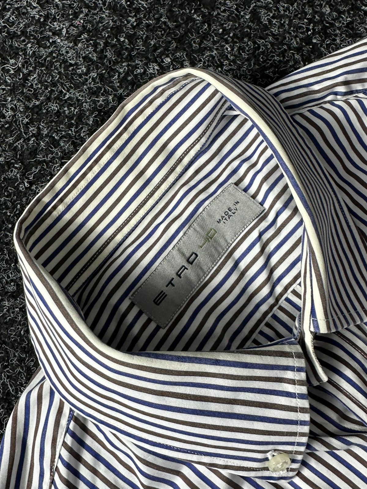 Etro × Vintage 🚨 VINTAGE ETRO 40 Spa Button Up Luxury Shirt Made in Italy Size US M / EU 48-50 / 2 - 5 Thumbnail