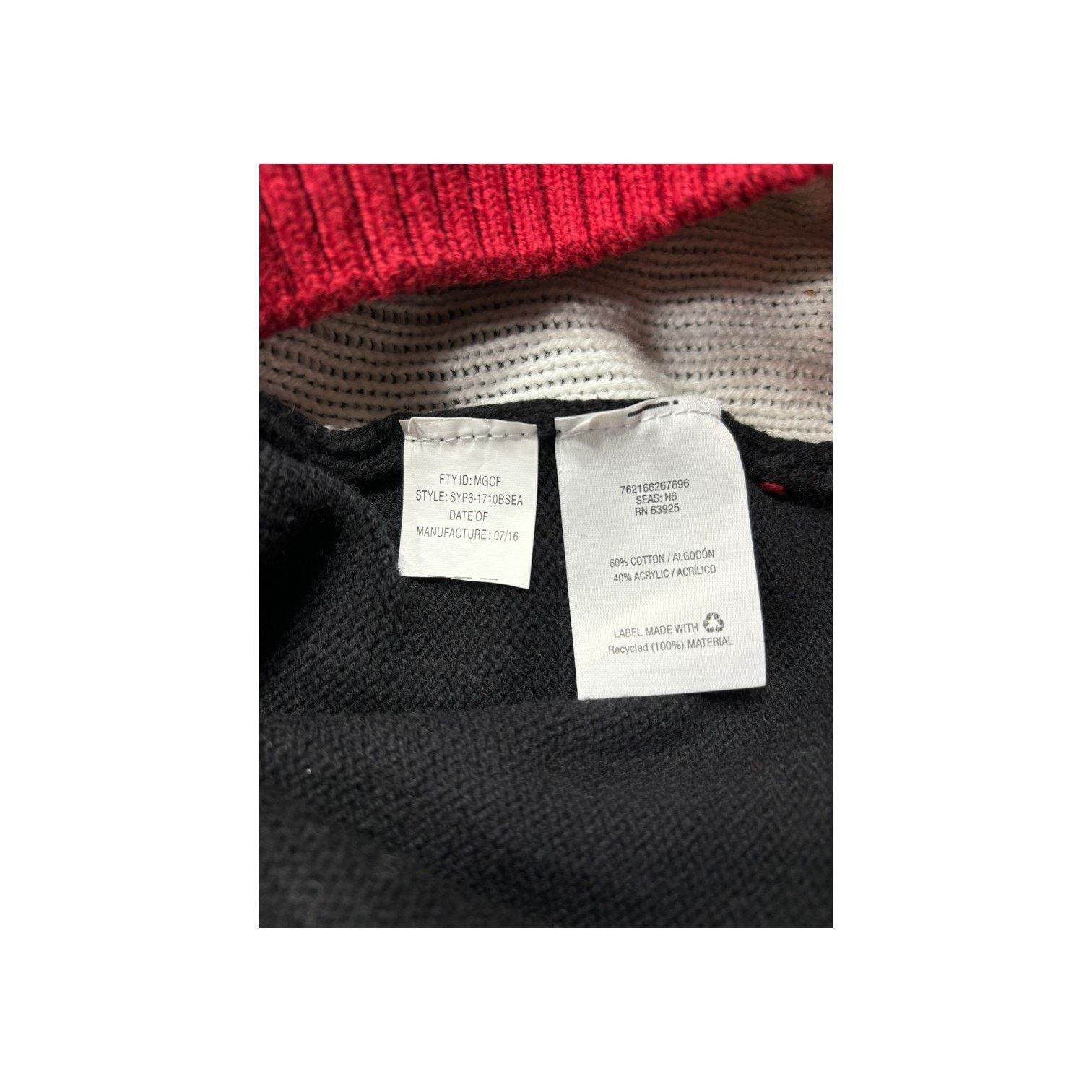 Other Ugly Christmas Sweater Striped Long Sleeve Women XL Holiday Size XL / US 12-14 / IT 48-50 - 5 Thumbnail