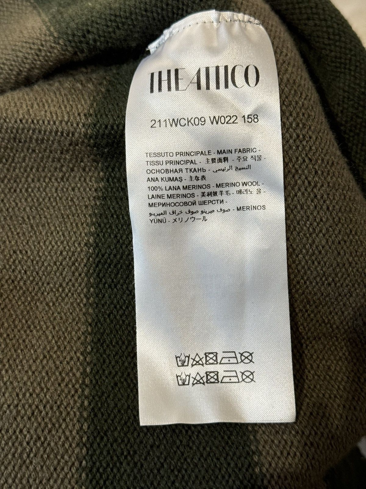 The Attico The Attico V - neck Striped Wool Oversized Cardigan Size XS / US 0-2 / IT 36-38 - 9 Thumbnail