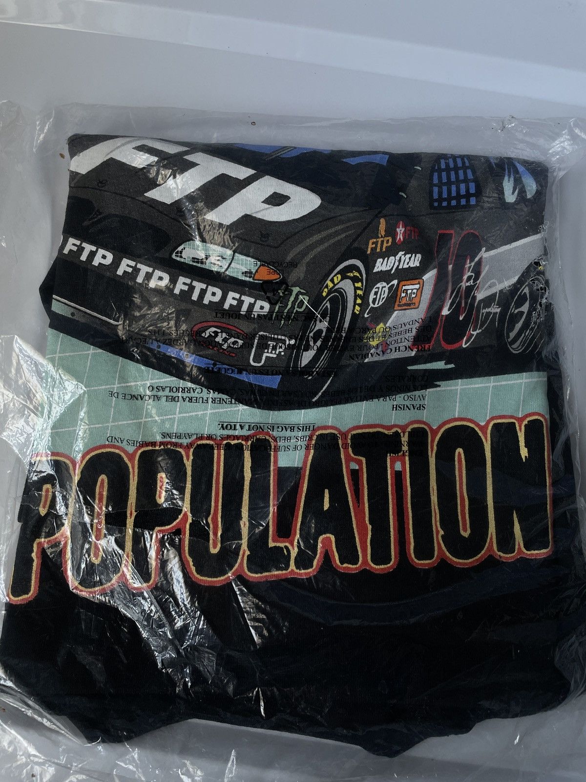 Fuck The Population FTP RACECAR TEE LARGE Size US L / EU 52-54 / 3 - 3 Thumbnail
