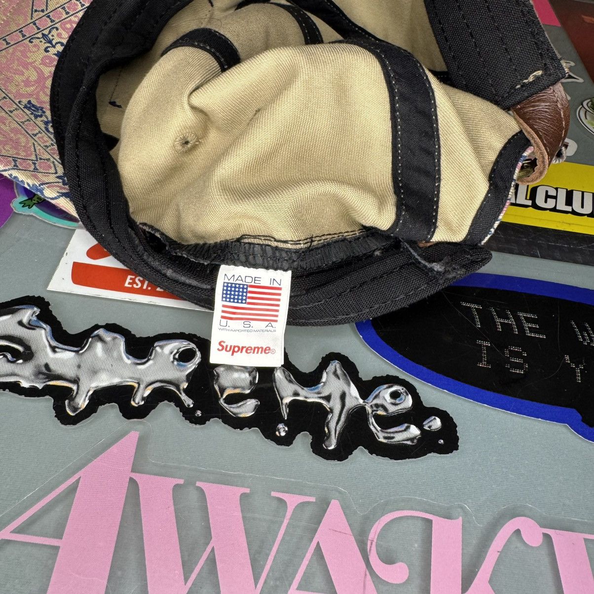 Supreme Supreme Washed Chino Twill Camp Cap VNDS FW21 Floral Cards Size ONE SIZE - 5 Thumbnail