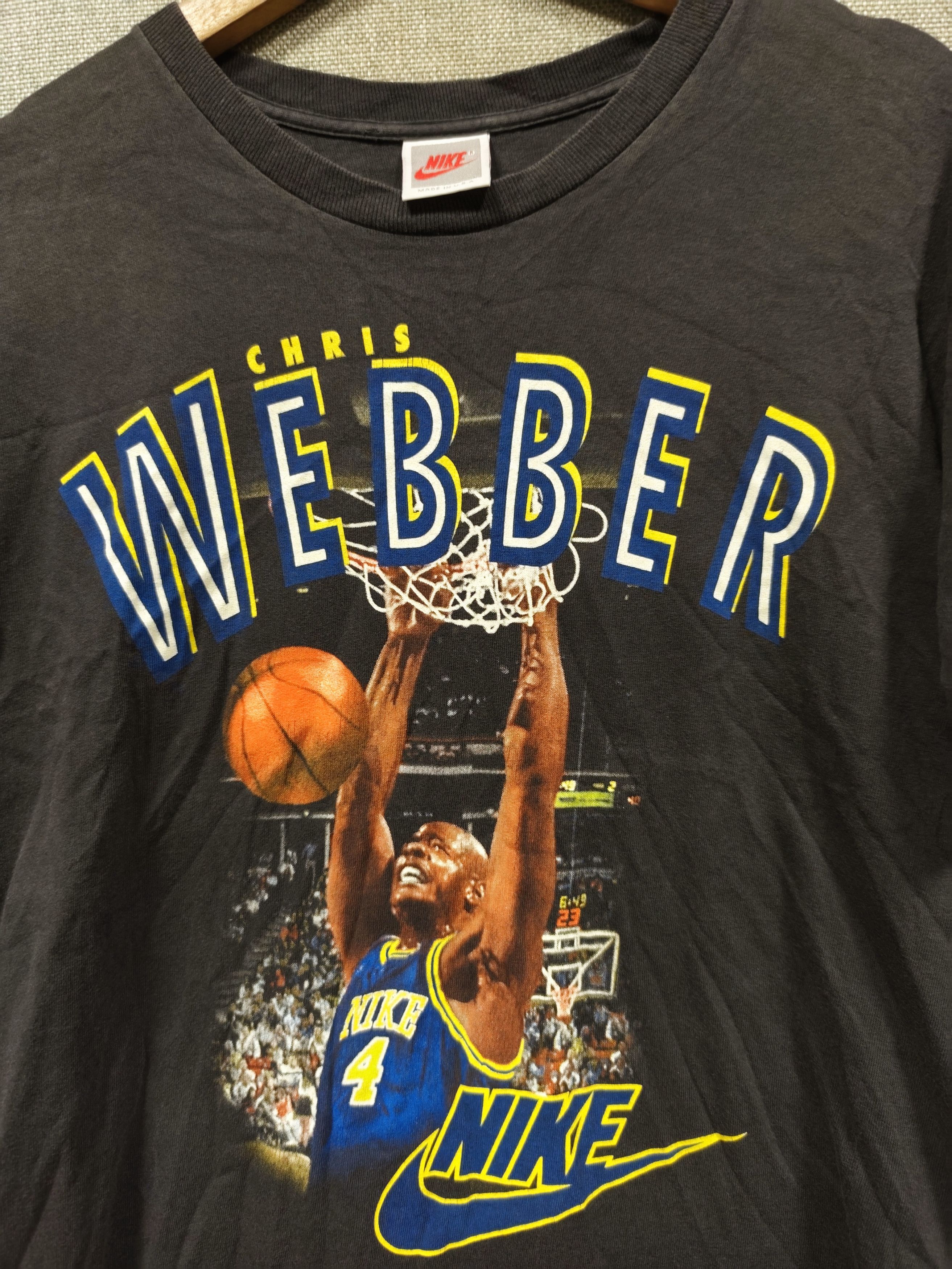 NBA Vintage 90s t shirt nike Chris Webber Size US M / EU 48-50 / 2 - 2 Thumbnail