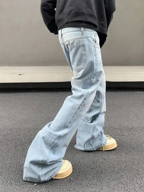 Jean Hirose x Anzai Stacked Denim Jeans Drip Hip Hop Size US 32 / EU 48 - 6 Thumbnail