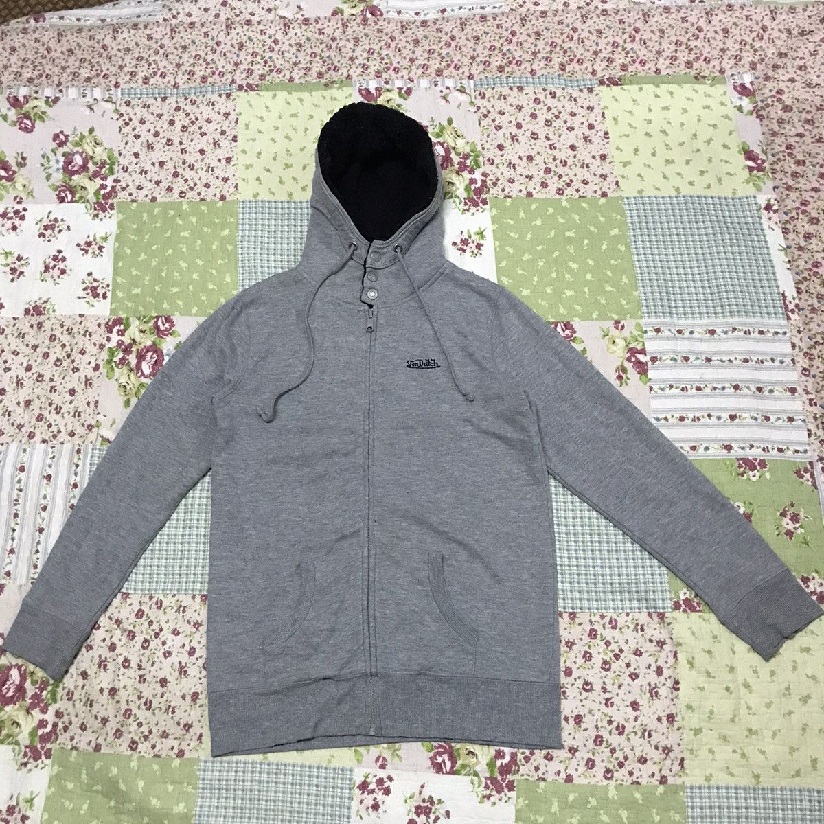 Vintage × Von Dutch Von Dutch Zipper Hoodie Size M / US 6-8 / IT 42-44 - 1 Thumbnail