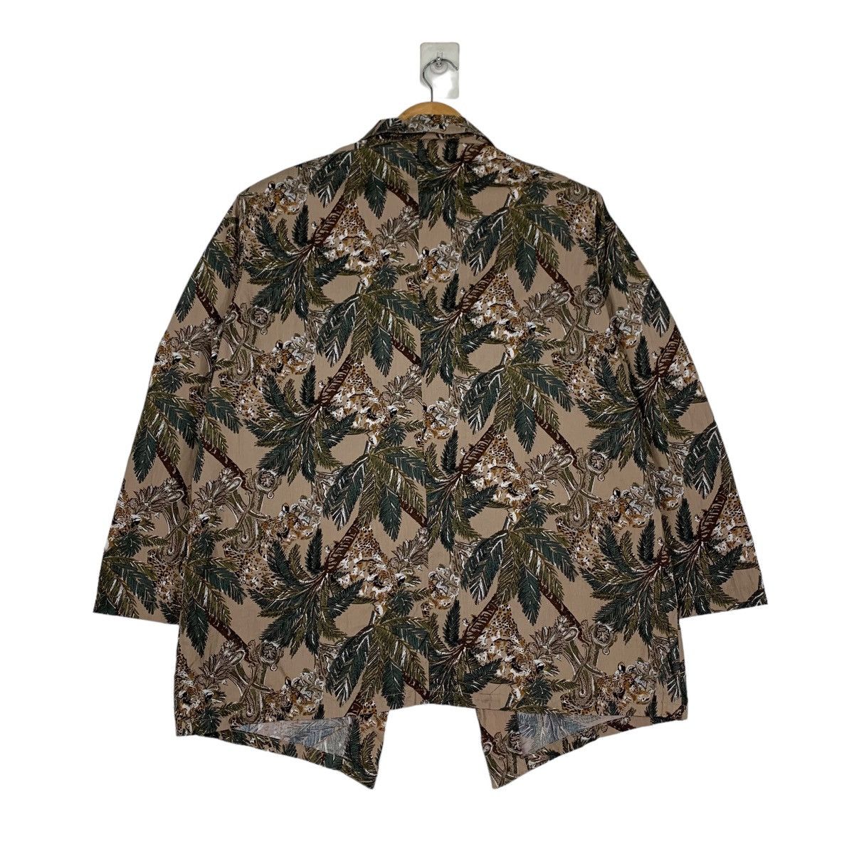 Vintage RUBAN ROUGE Motif Tree Design Casual Jacket #1016-C46 Size L / US 10 / IT 46 - 7 Thumbnail