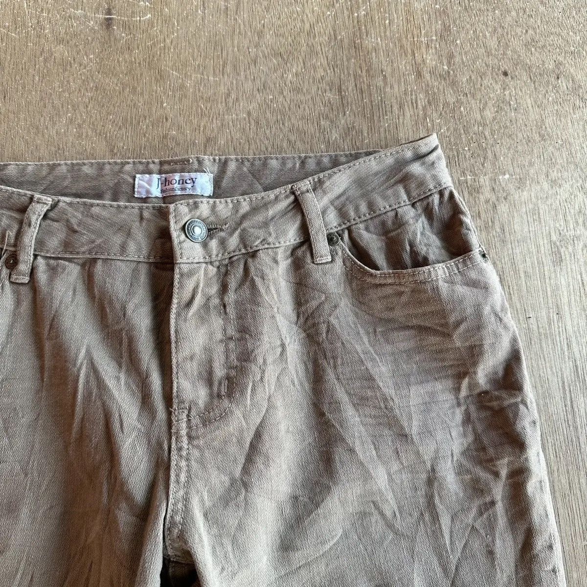 Japanese Brand × honeyee.com VINTAGE J-HONEY JEANS FLARE/BOOTCUT TROUSERS BLANK PANTS Size 29" - 3 Thumbnail
