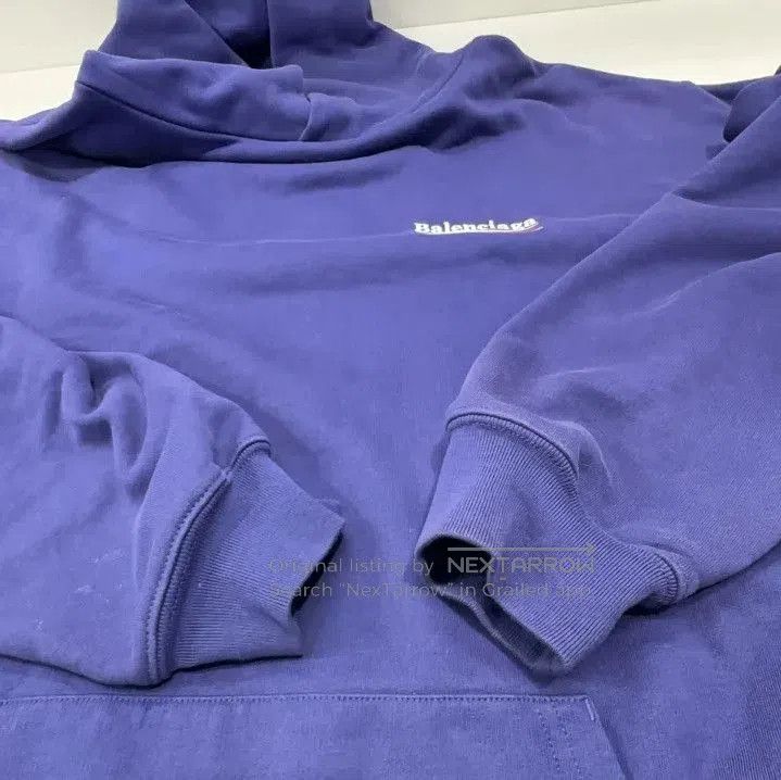 Balenciaga Balenciaga Blue Logo Print Hoodie. Size US S / EU 44-46 / 1 - 5 Thumbnail
