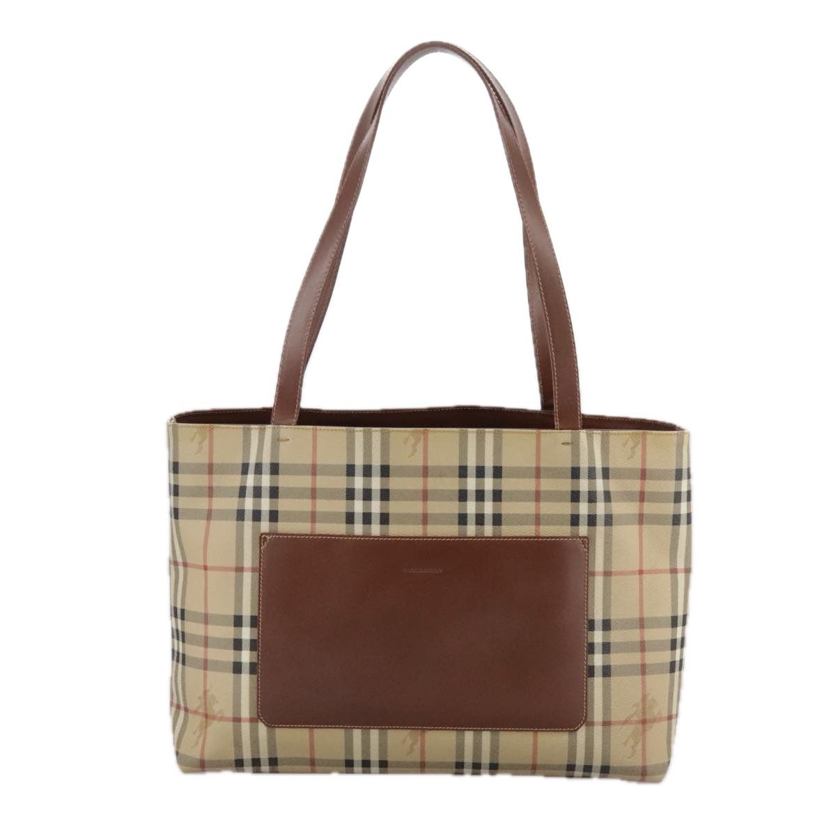 Burberry Nova Check Beige Canvas Tote Bag (Pre-Owned) Size ONE SIZE - 1 Thumbnail
