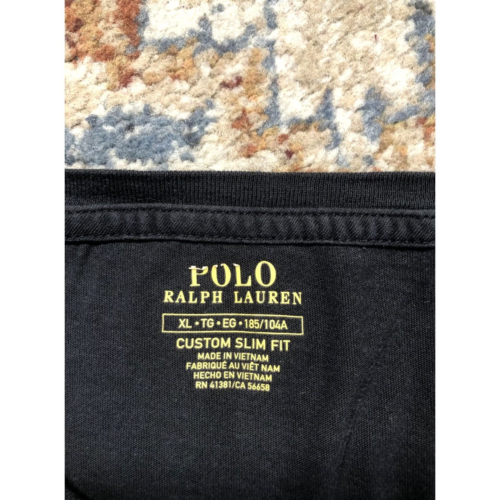 Polo Ralph Lauren Polo Ralph Lauren Shirt Mens XL Black Long Sleeve Pocket Pony Logo Tee Crewneck Size US XL / EU 56 / 4 - 7 Thumbnail