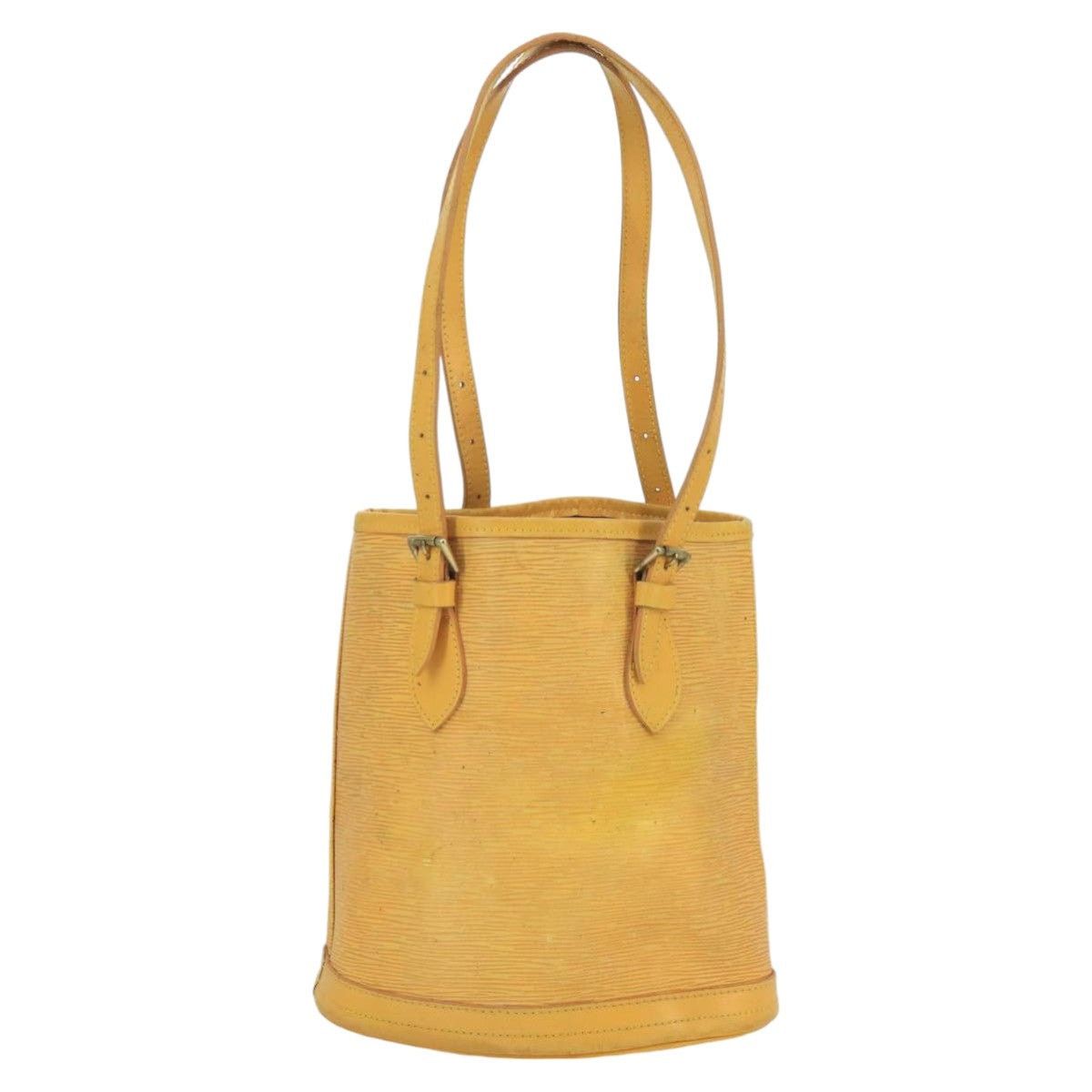 Louis Vuitton LOUIS VUITTON Epi Bucket PM Shoulder Bag Spo Yellow Size ONE SIZE - 2 Thumbnail