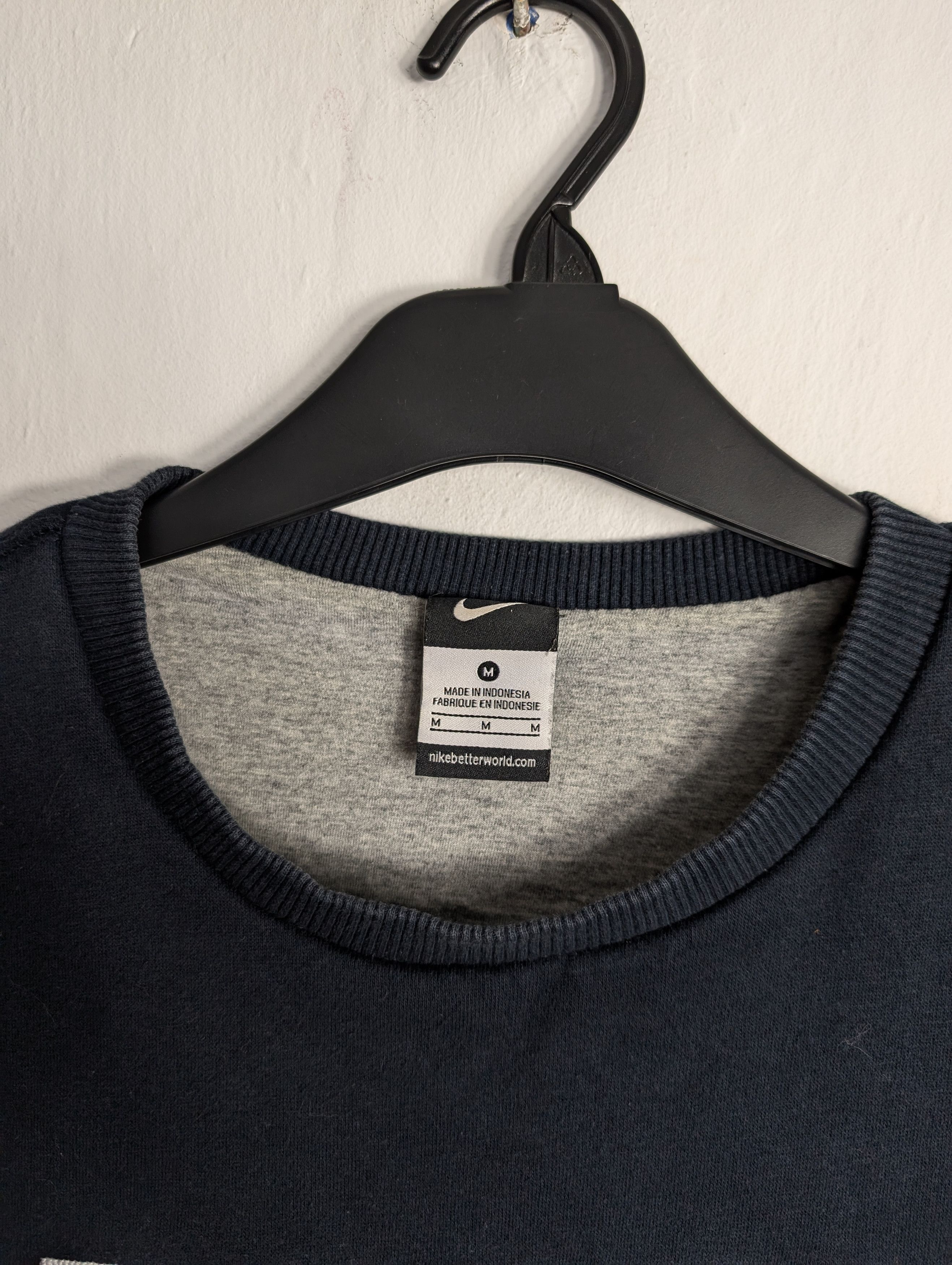 Nike Nike Navy Spellout Sweatshirt Retro Streetwear Y2K Boxy Size US M / EU 48-50 / 2 - 3 Thumbnail