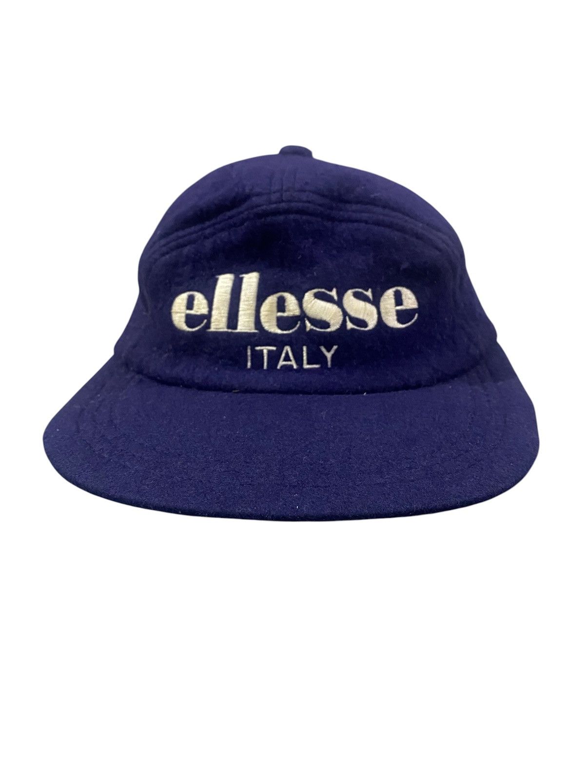 Ellesse Ellesse Italy 7 Panel Wool Adjustable Hats Made Japan Size ONE SIZE - 2 Thumbnail