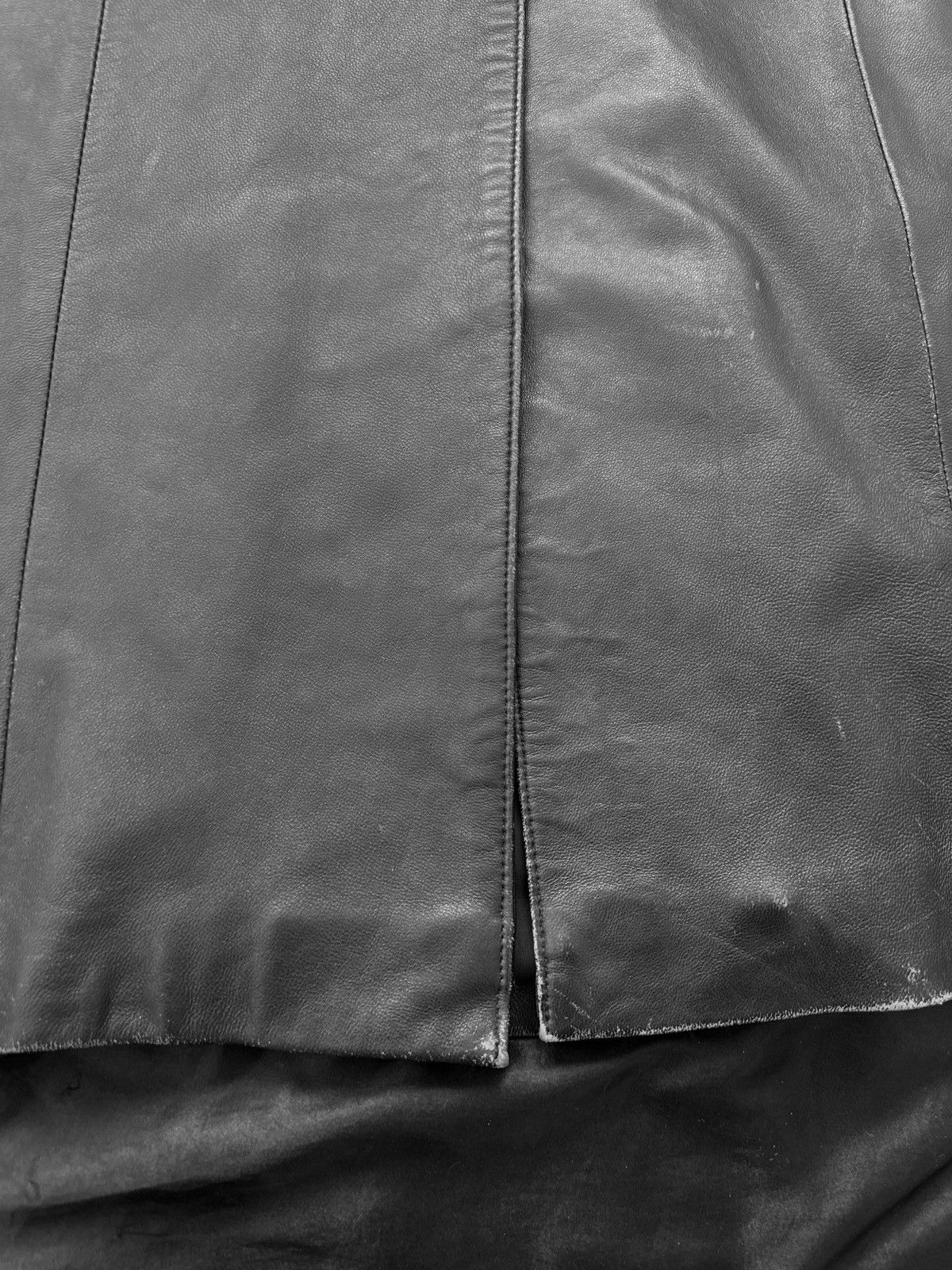 Vintage Iconic super long matrix leather coat Size L / US 10 / IT 46 - 7 Thumbnail