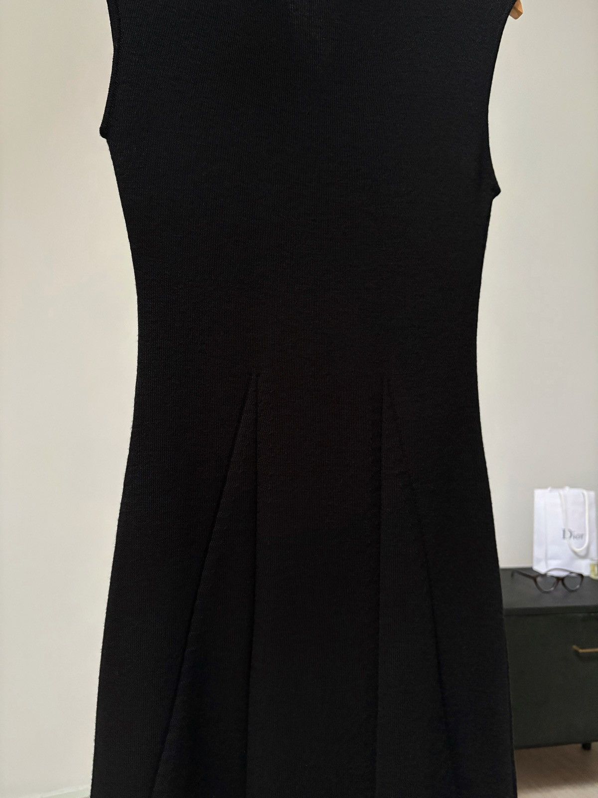 Gianfranco Ferre Gianfranco Ferre GFF Black Knit Midi Dress Merino Wool Siz M Size M / US 6-8 / IT 42-44 - 7 Thumbnail