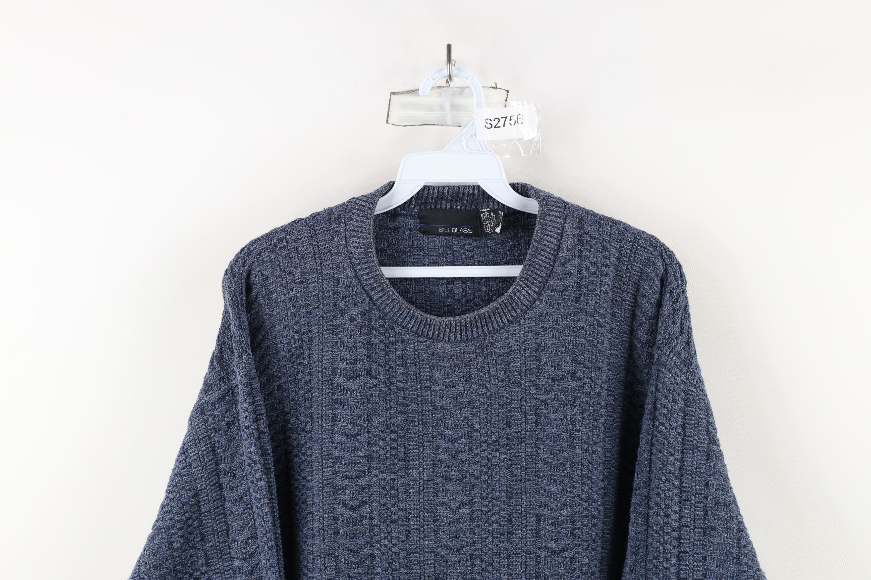 Vintage Vintage 90s Streetwear Hand Framed Knit Crewneck Sweater Size XL / US 12-14 / IT 48-50 - 2 Thumbnail