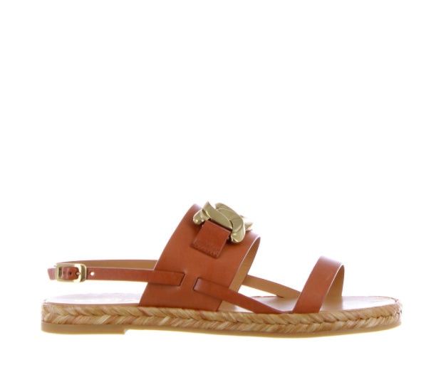 image of Tods Tod’S Leather Sandals Size 38 in Brown, Women's