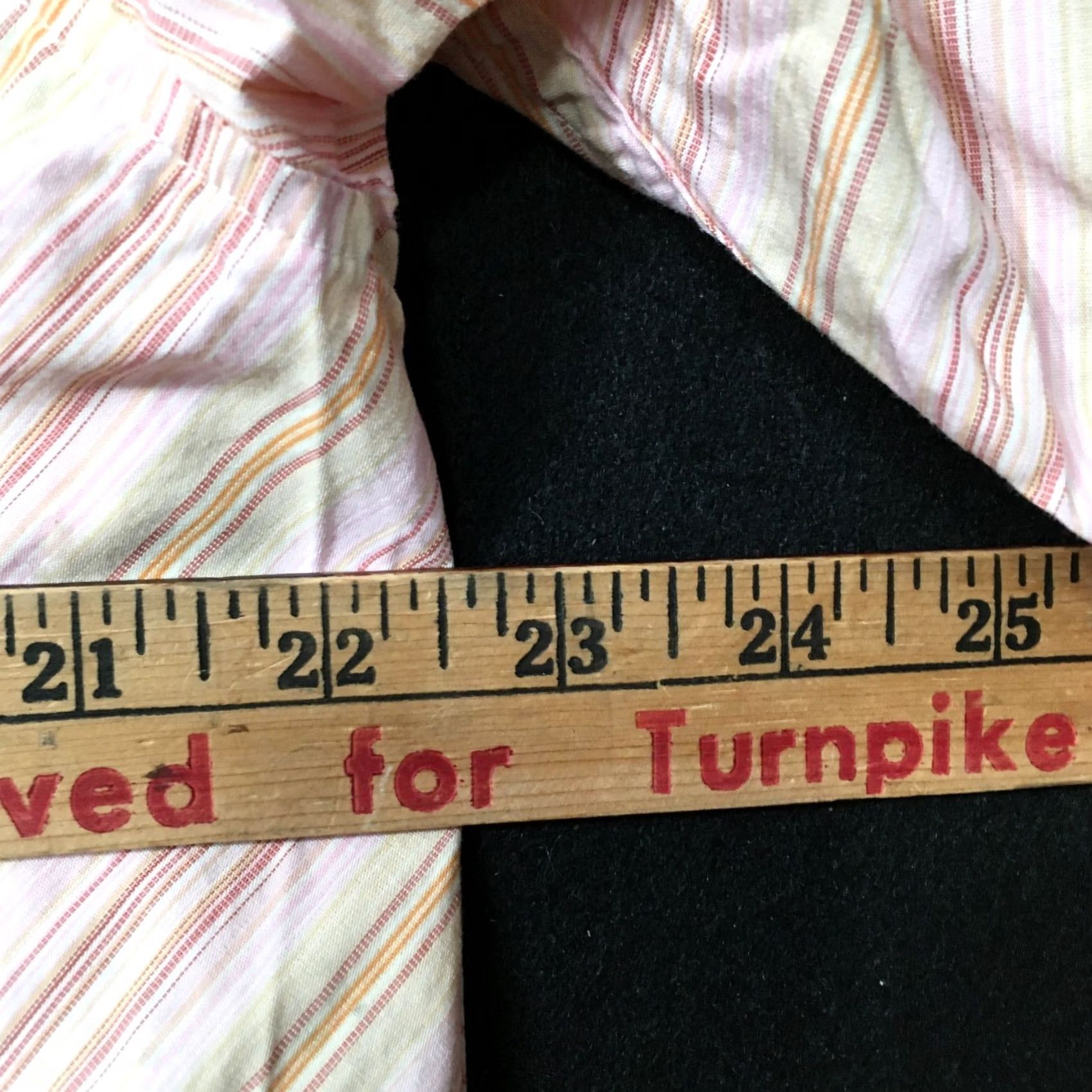 Vintage J. Ferrar size L Slim 16-16.5 neck Dress Shirt JF MICRO STAINS Size 42R - 5 Thumbnail