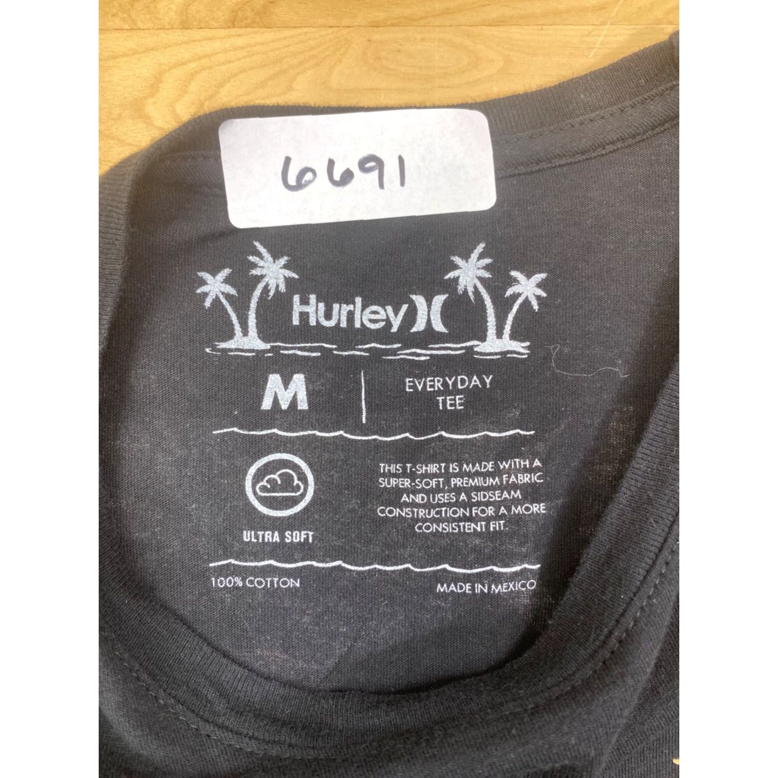 Hurley Hurley Graphic T Shirt Black M Floral Beach Surf Logo Casual Mens Shirt Size US M / EU 48-50 / 2 - 3 Thumbnail