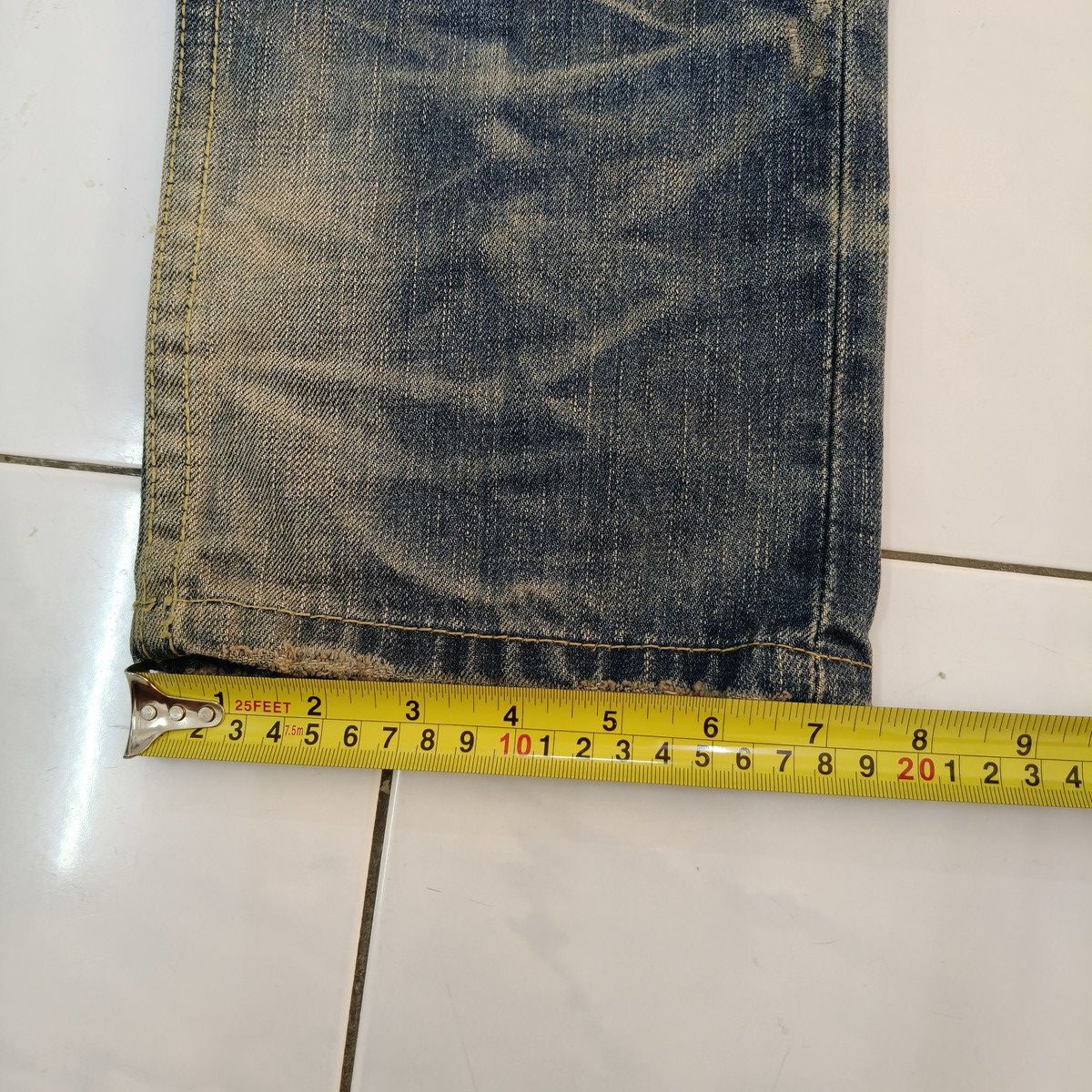 Japanese Brand Vintage Japanese Lolita Jeans Mud Wash Distressed Denim Size US 28 / EU 44 - 9 Thumbnail