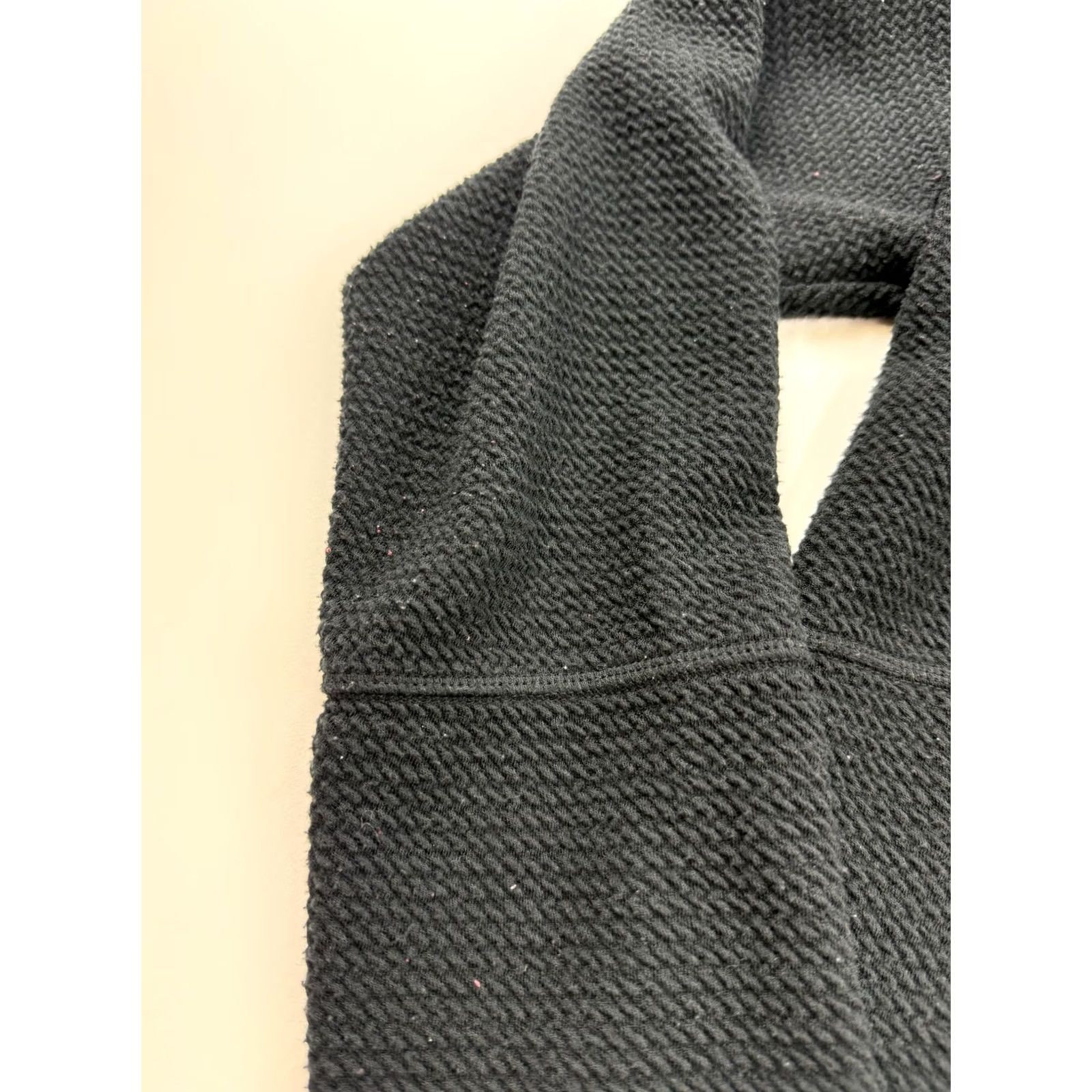 Vintage Columbia Jacket Womens XL Black Textured Fleece Hooded Full Zip Pockets Stretch Size XL / US 12-14 / IT 48-50 - 4 Thumbnail