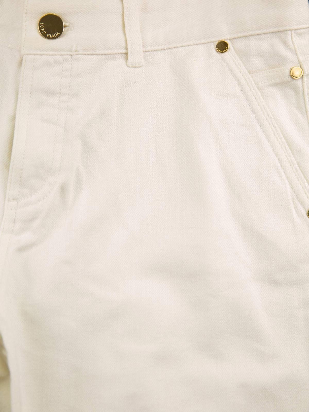 Loro Piana Loro Piana Mens White Denim Shorts 44 White Size US 44 / EU 60 - 5 Thumbnail