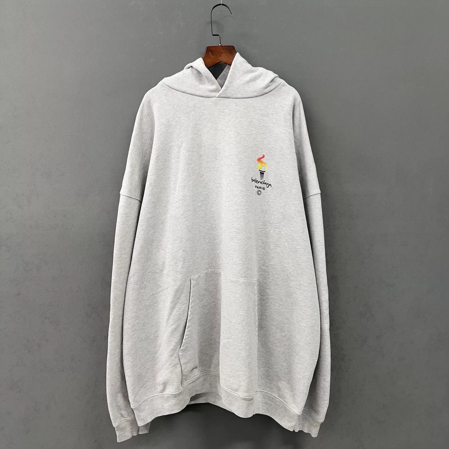 Balenciaga Balenciaga Limited Torch Embroidered Hoodie Size US XS / EU 42 / 0 - 1 Thumbnail