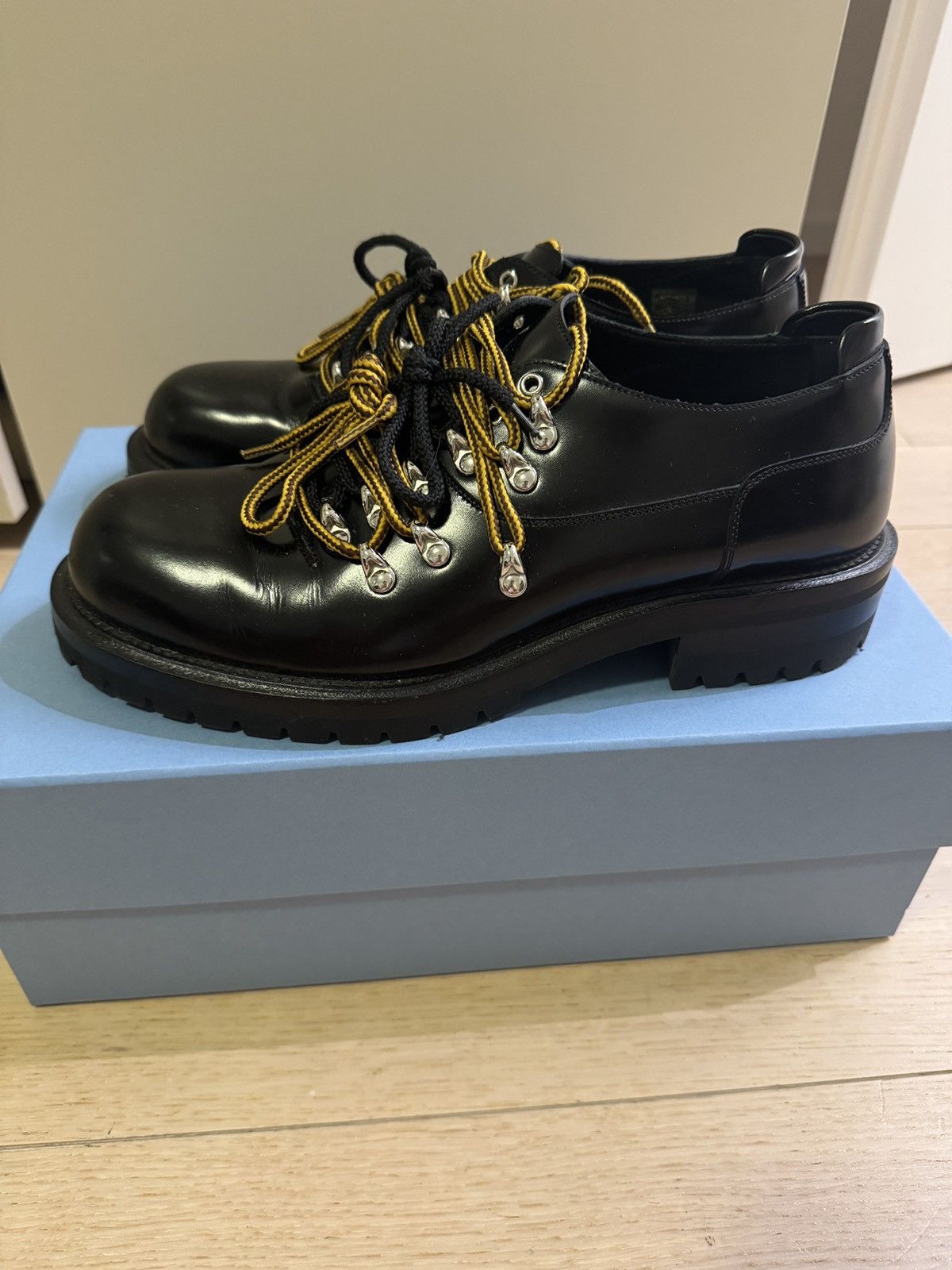 Namacheko Namacheko FW24 Mountain Lug Derby Black Size 9/42 | Grailed
