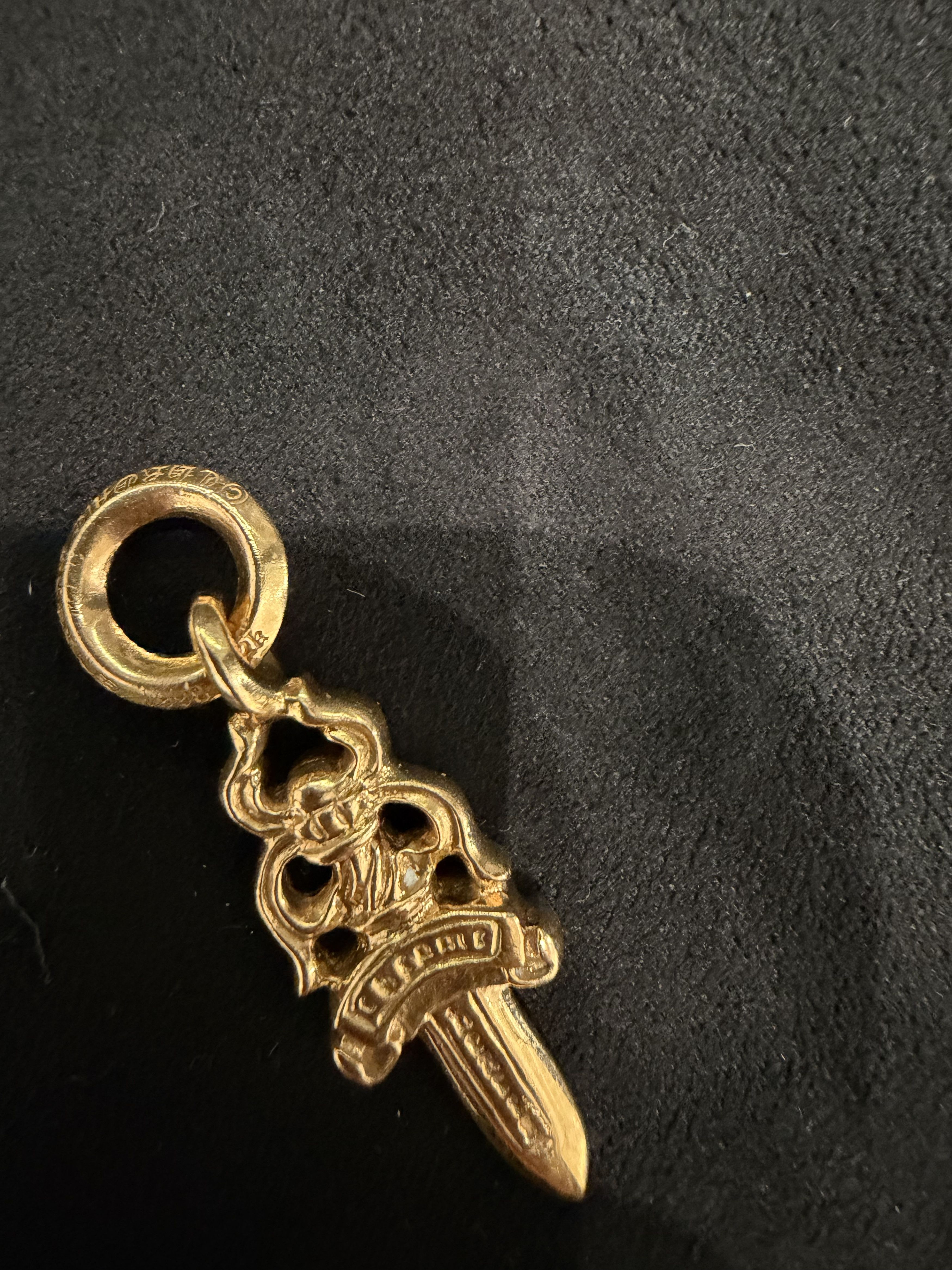 Chrome Hearts Chrome Hearts 22K Gold Ruby Dagger Charm Pendant Size ONE SIZE - 7 Thumbnail