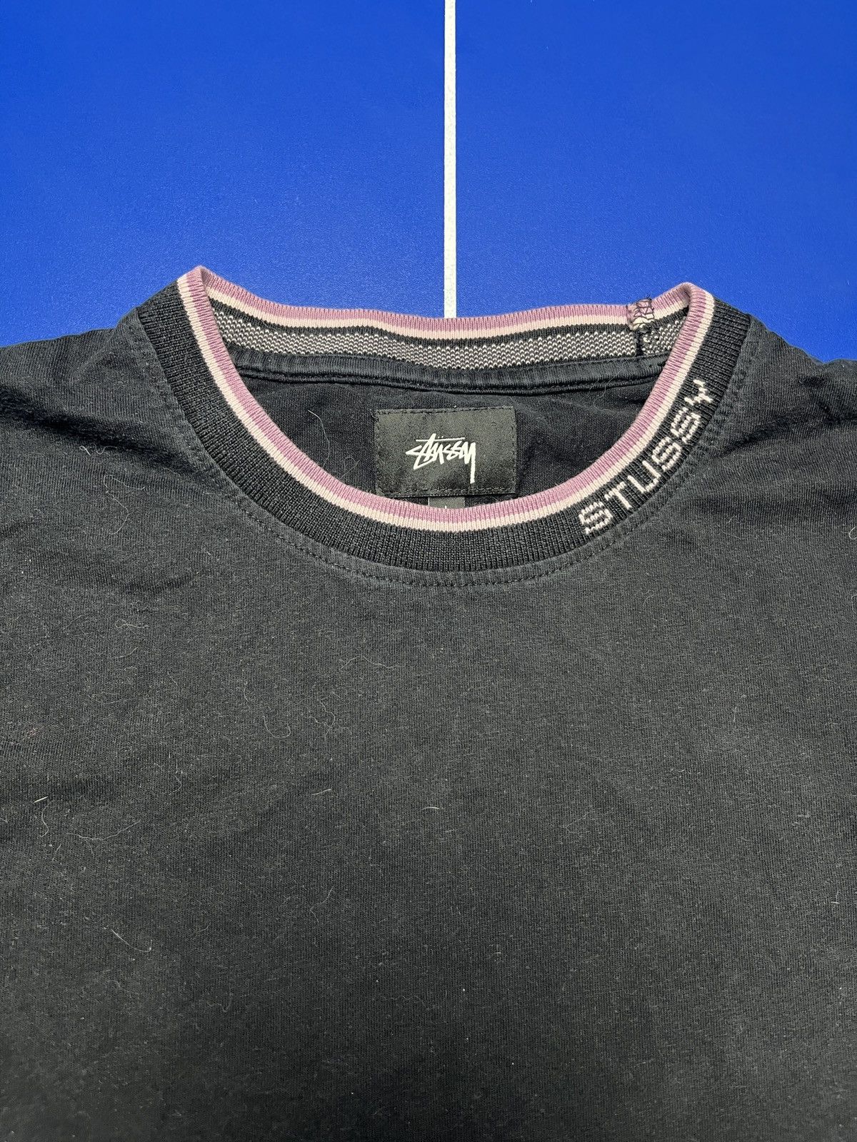 Stussy Stussy Long Sleeve Ribbed Crewneck Sweatshirt Black Men’s Size US L / EU 52-54 / 3 - 4 Thumbnail