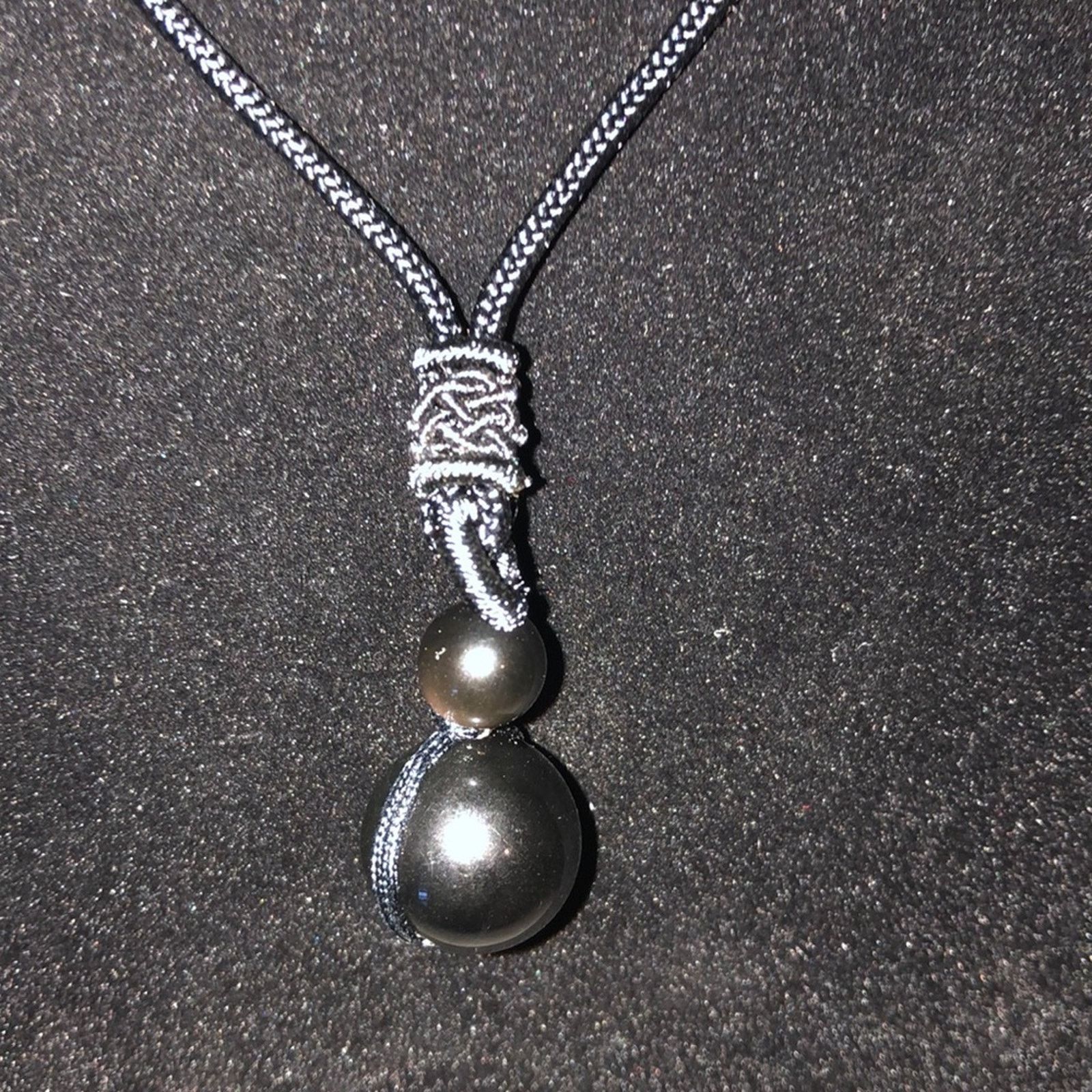 Other PU Leather Adjustable Cord with Ball Necklace Size ONE SIZE - 3 Thumbnail