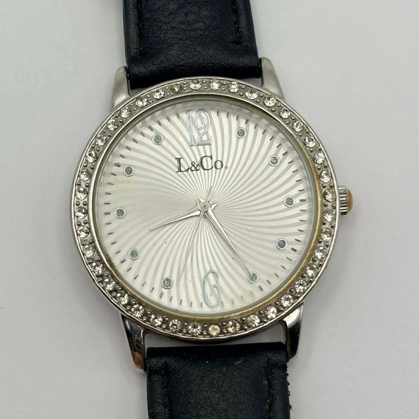 Other Black & Silver Crystal L&Co Watch Size ONE SIZE - 3 Thumbnail