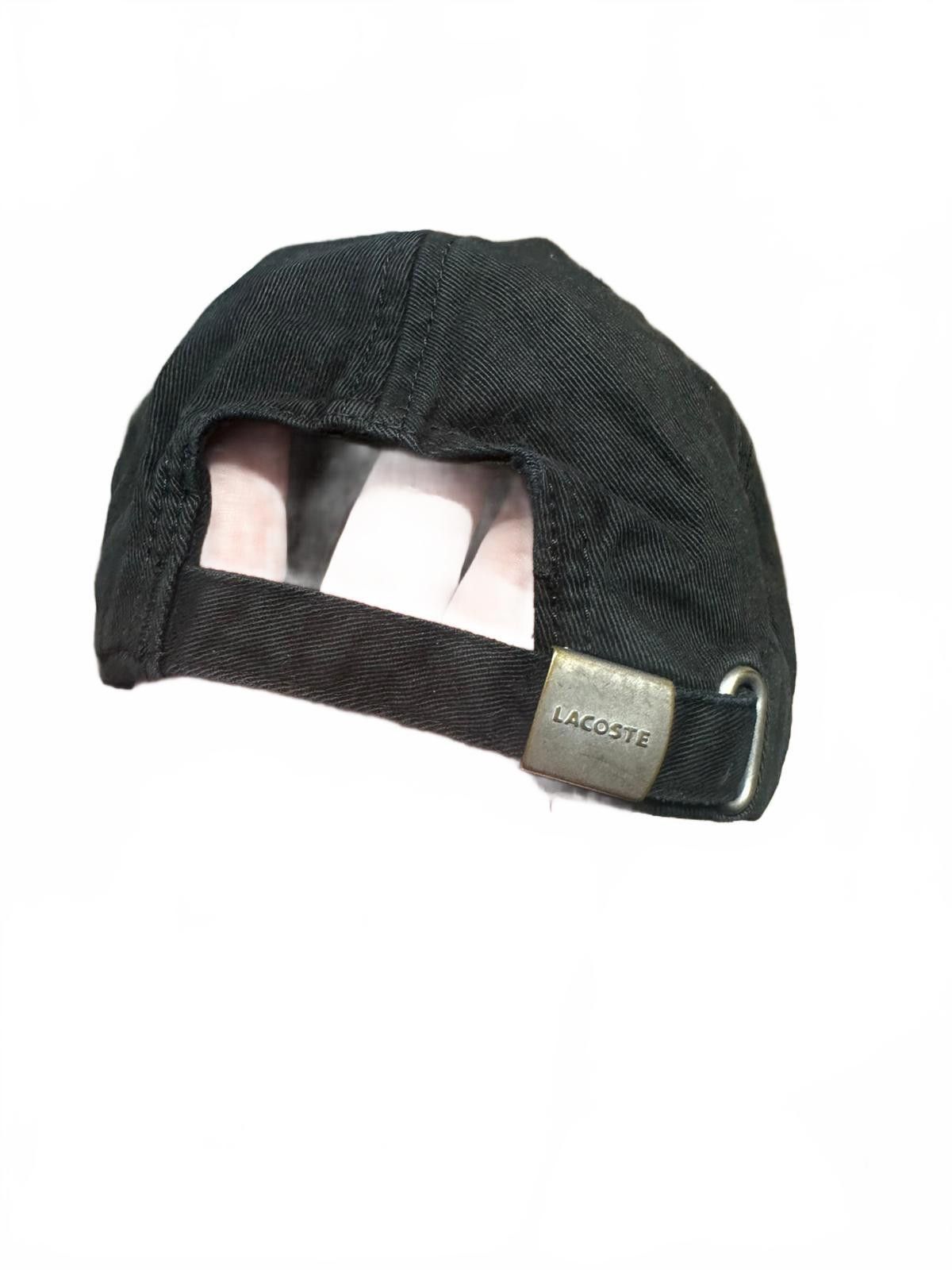 Lacoste Lacoste Black Cotton Cap with Green Crocodile Logo Size ONE SIZE - 5 Thumbnail