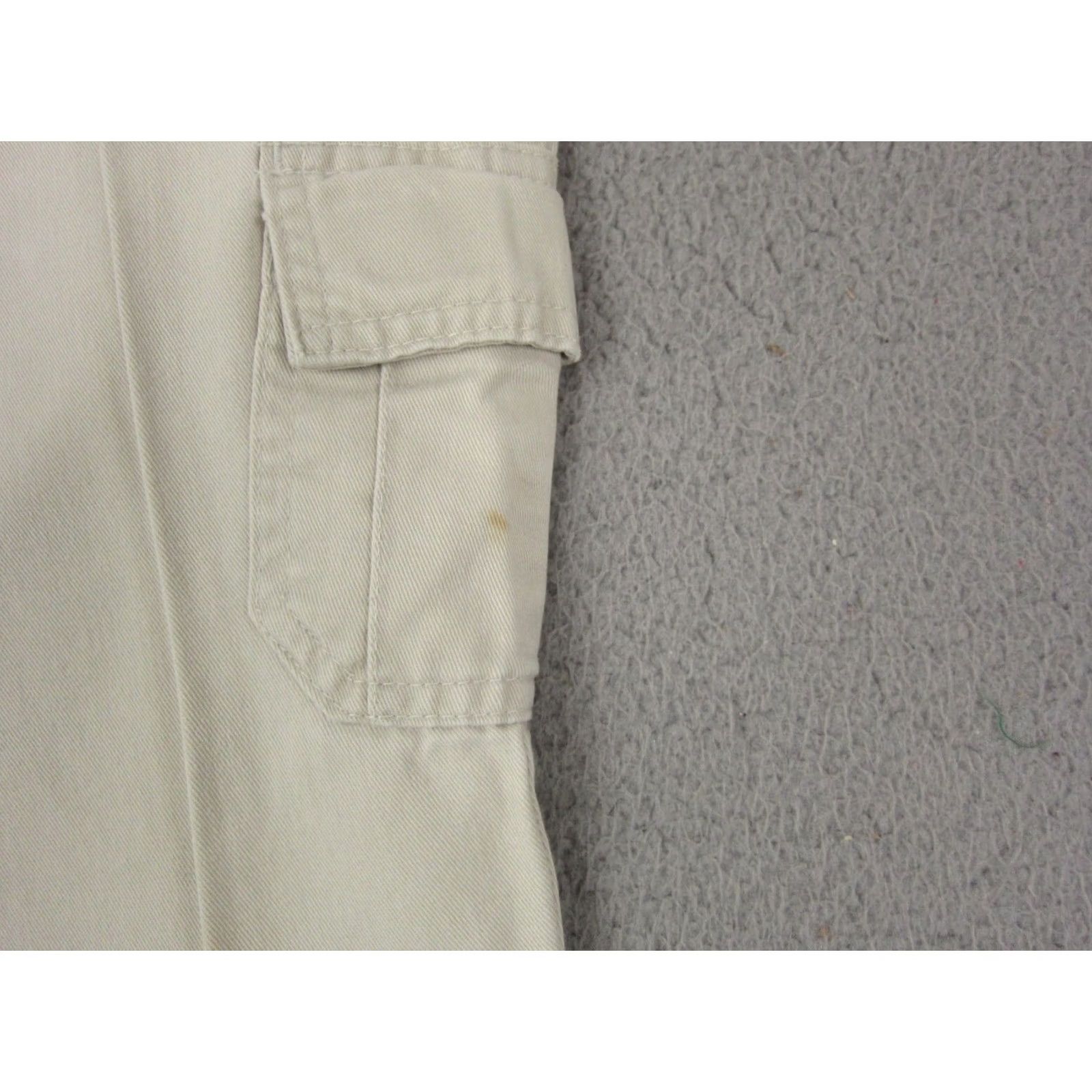 Vintage Vintage Hydraulic Pants Womens 5/6 Beige Cargo Trousers Utility Pocket Wide Leg Size 27" / US 4 / IT 40 - 3 Thumbnail