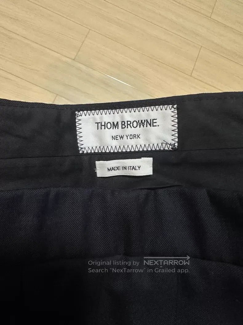 Thom Browne Thom Browne Navy blue striped pleated skirt Size 24" / US 00 / IT 34 - 4 Thumbnail
