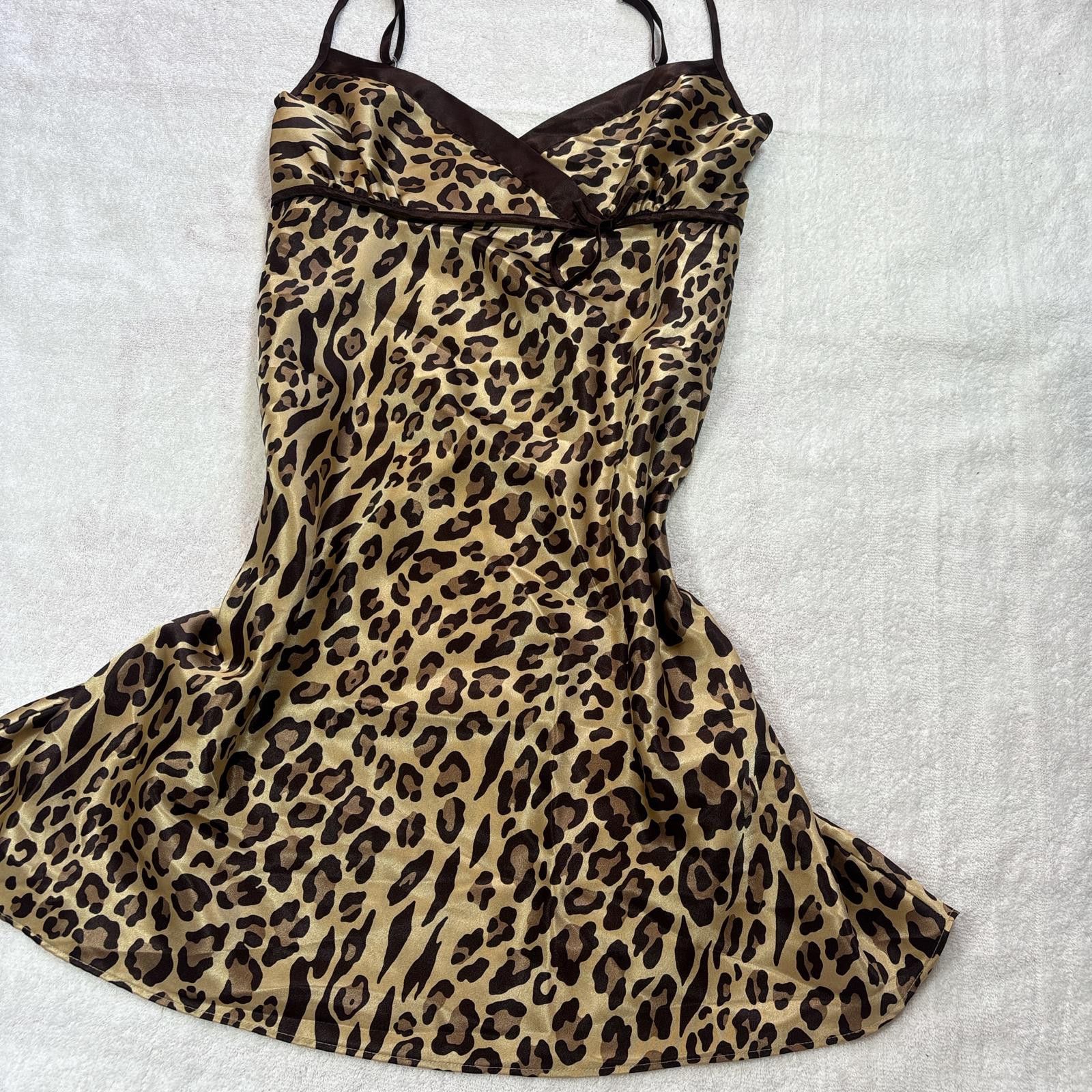 Other y2k cheetah print silky slip dress Size M / US 6-8 / IT 42-44 - 2 Thumbnail