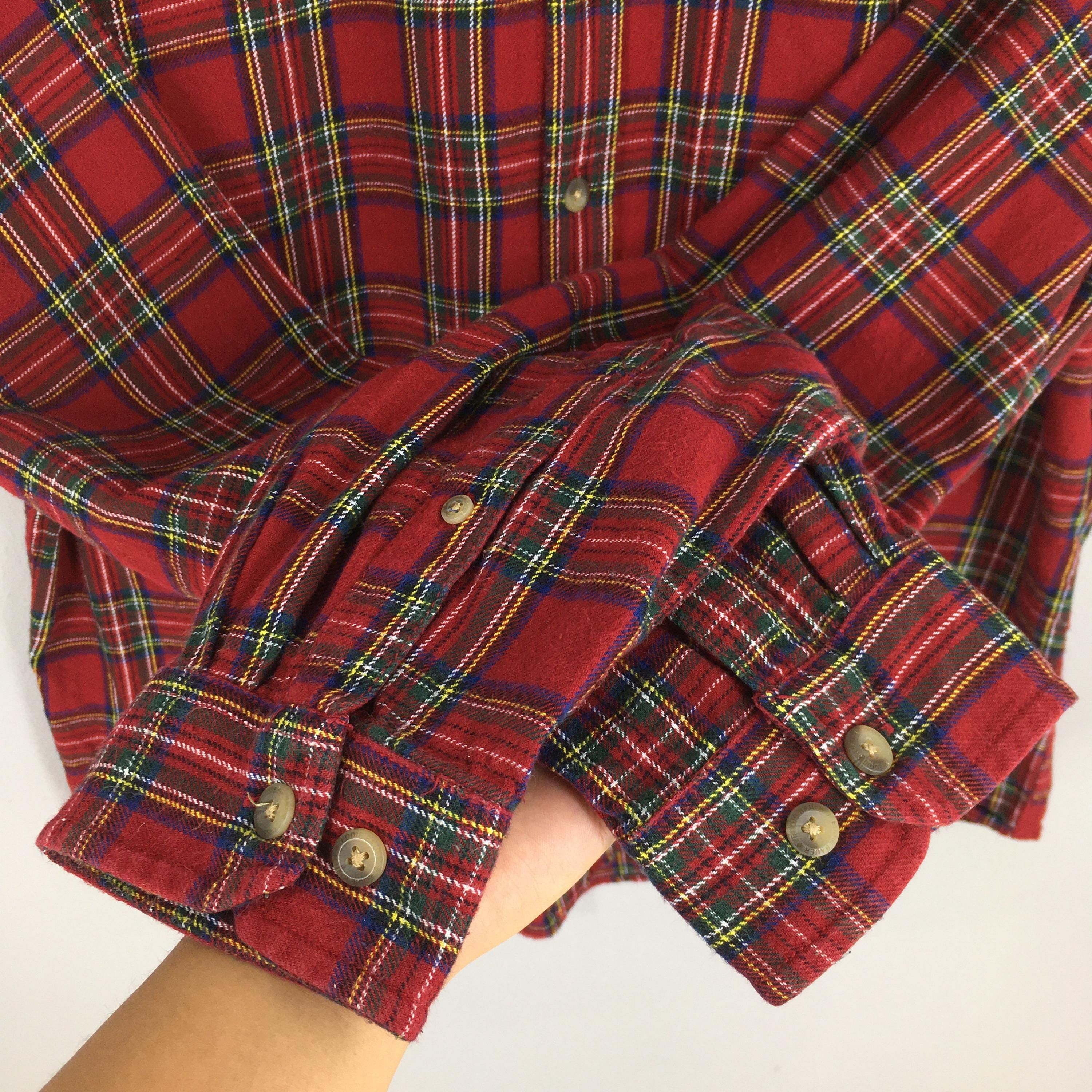 Eddie Bauer × Flannel × Vintage Vintage 90's Eddie Bauer Plaid Checkered Flannel XLarge Size US XL / EU 56 / 4 - 4 Thumbnail
