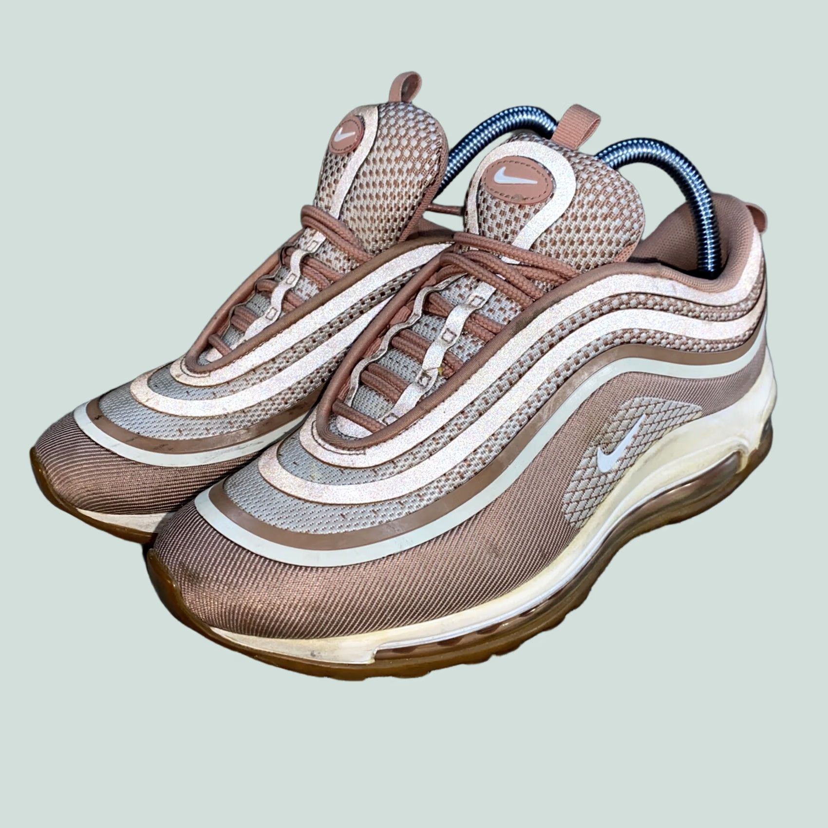 Nike Nike Air Max 97 Ultra Rose Gold Gum Pink Low Top Women’s 7 917704-600 Size US 5 / IT 35 - 1 Thumbnail