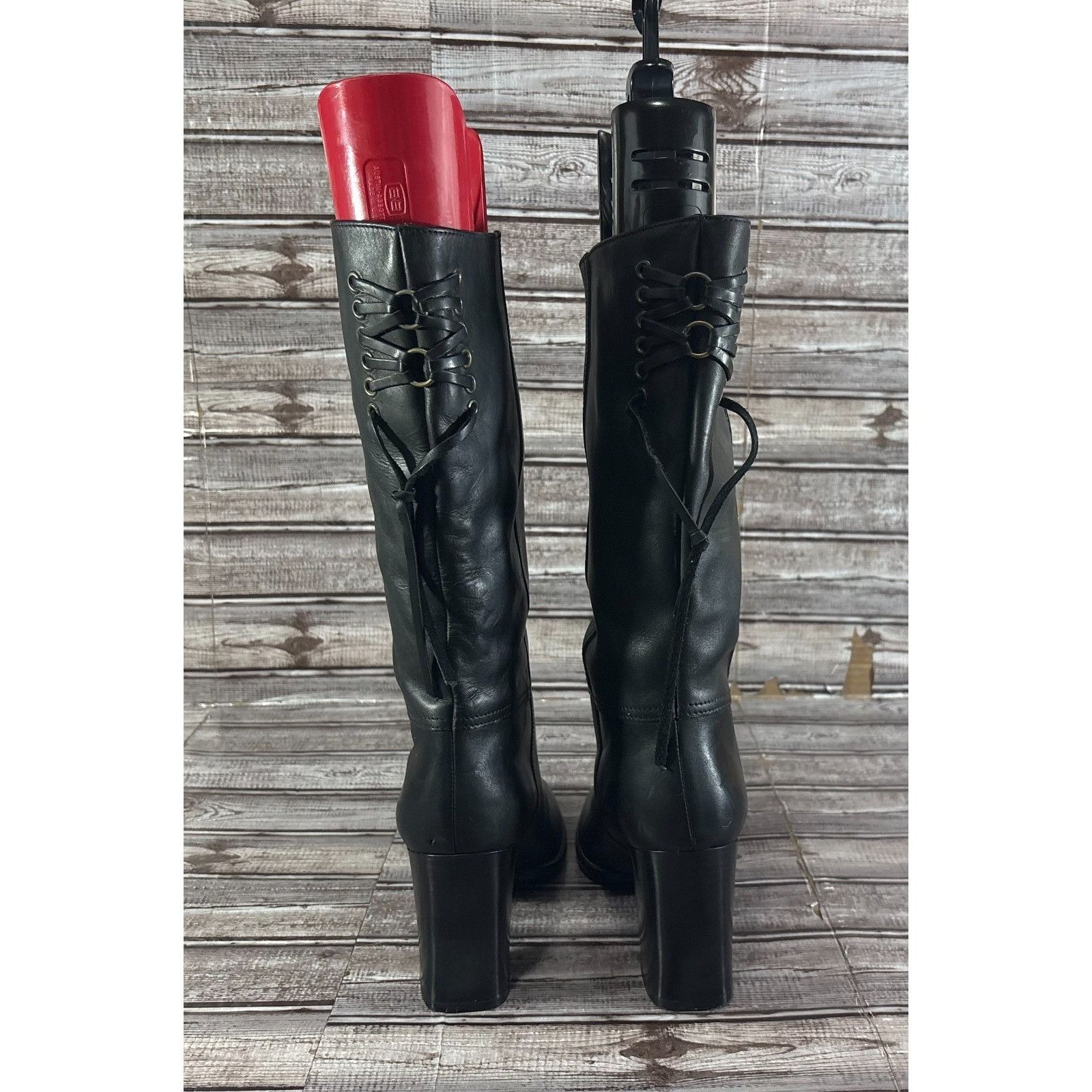 Coach Coach P438 Coty Leather Back Laces Mid-Calf Boots Size 11 B Size US 11 / IT 41 - 2 Thumbnail