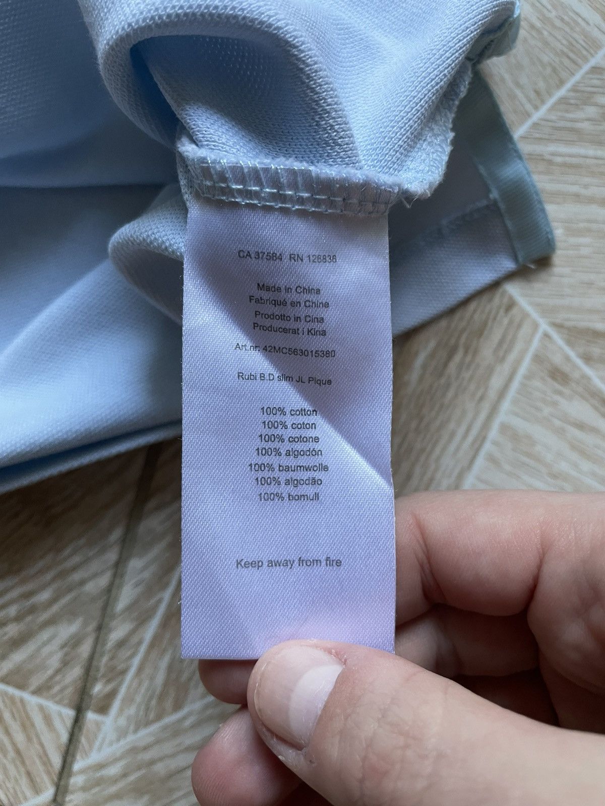J.Lindeberg Rare Sport J. Lindeberg Sky Color Slim Fit Polo Tee XL Size US XL / EU 56 / 4 - 10 Thumbnail