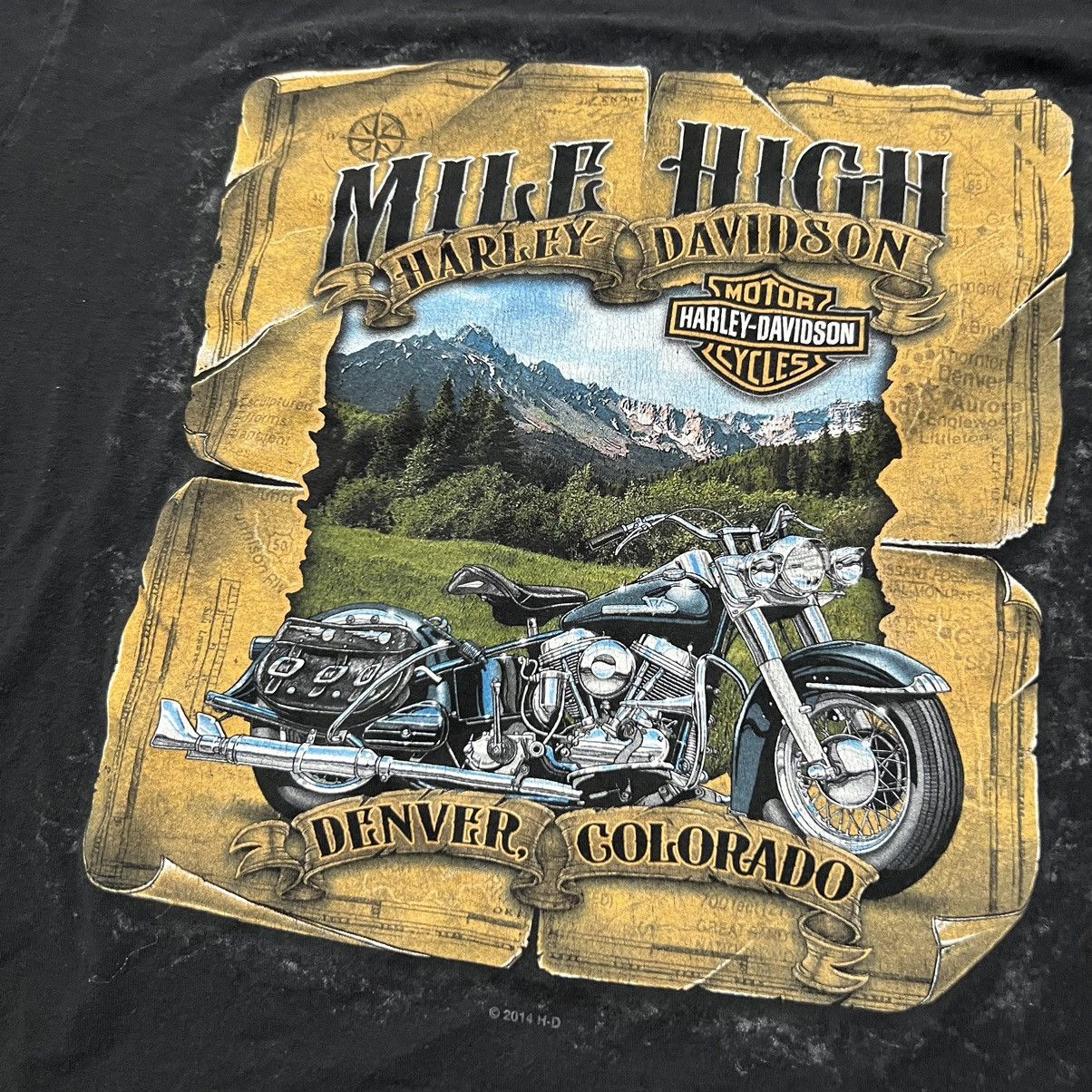 Harley Davidson Harley Davidson T Shirt Mile High Colorado Biker Motorcycle Size US L / EU 52-54 / 3 - 4 Thumbnail