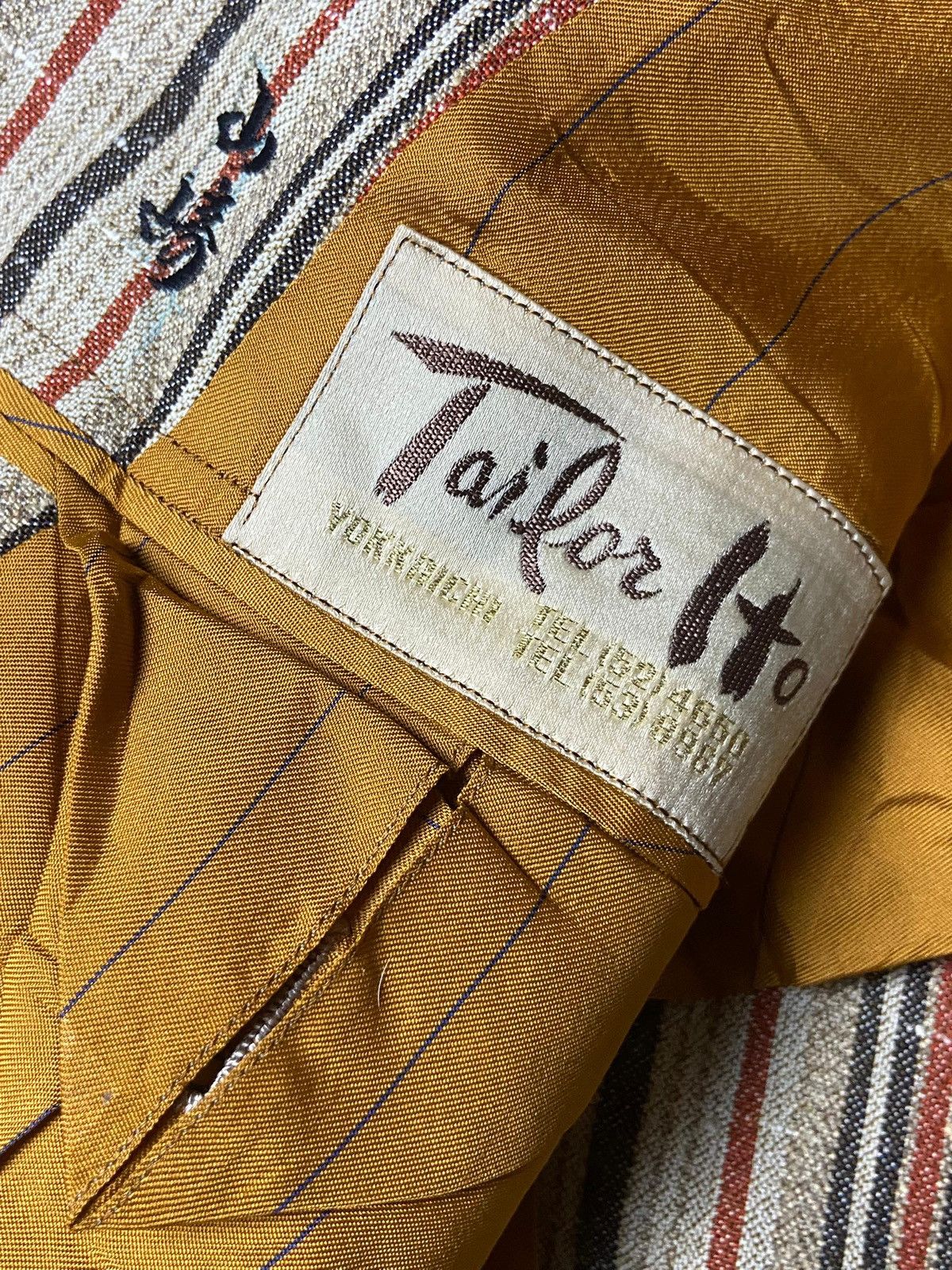 Japanese Brand GAGNIERE LONDON x TAILOR ITO Stripes Blazer (142) Size US XXS / EU 40 - 8 Thumbnail