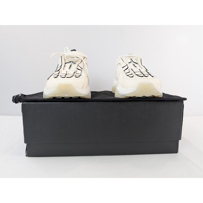 Amiri o1rshd1 Bone Runner Sneakers in White / Black Painted Edge Size US 14 / EU 47 - 19 Thumbnail