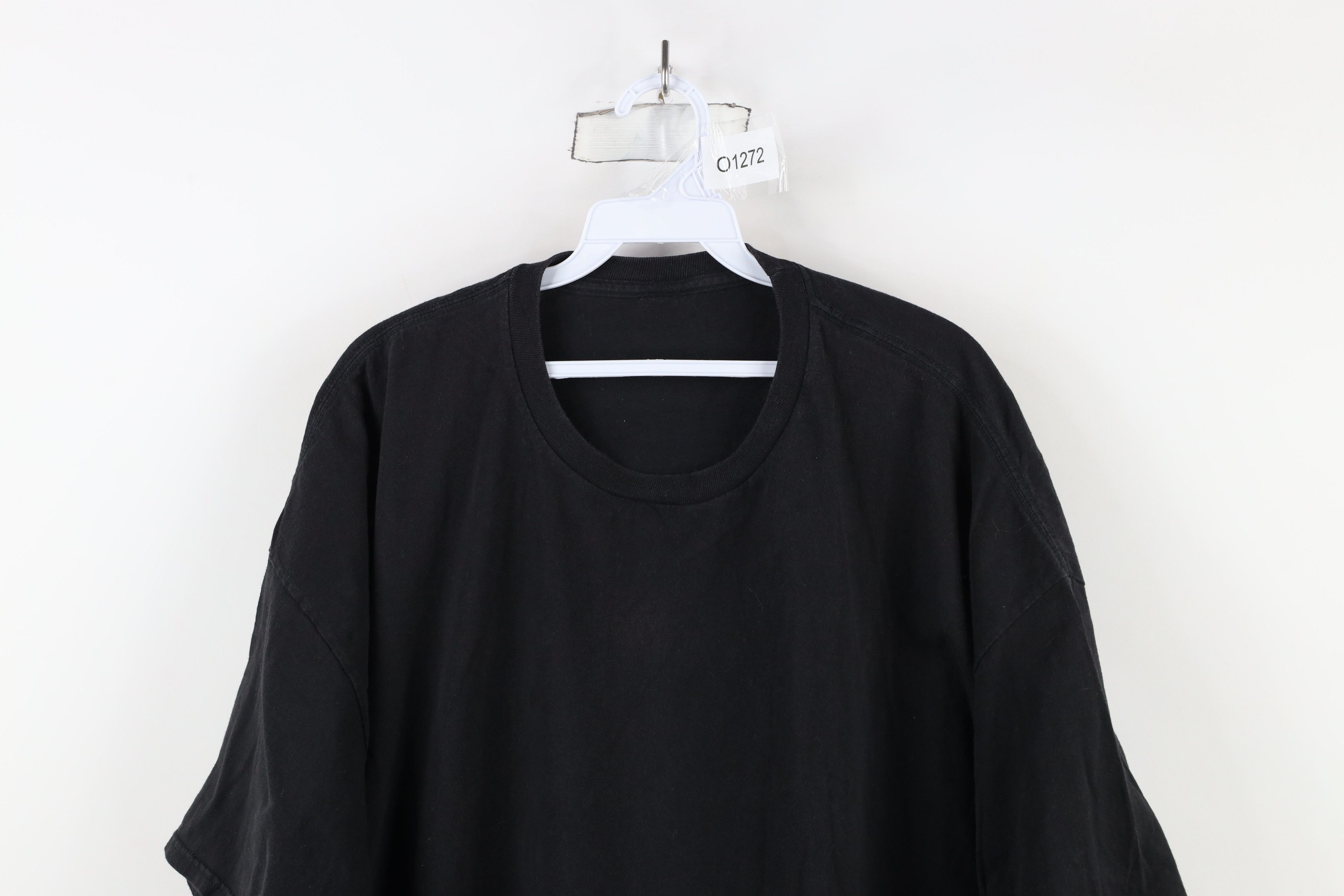 Vintage Vintage 90s Streetwear Short Sleeve T-Shirt Black Cotton Size US XXL / EU 58 / 5 - 2 Thumbnail