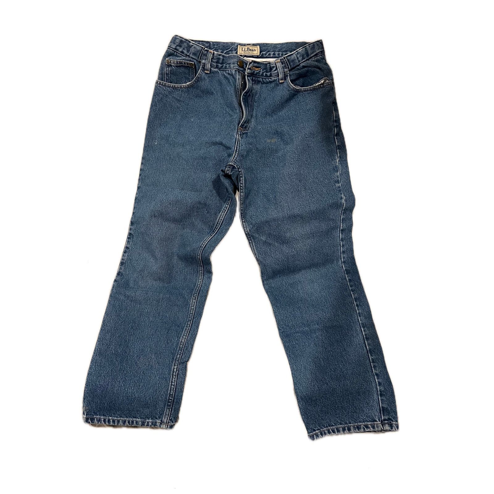 L.L. Bean L.L. Bean Relaxed Fit Jeans Womans 14 Reg Size 36" / US 14 / IT 50 - 1 Thumbnail